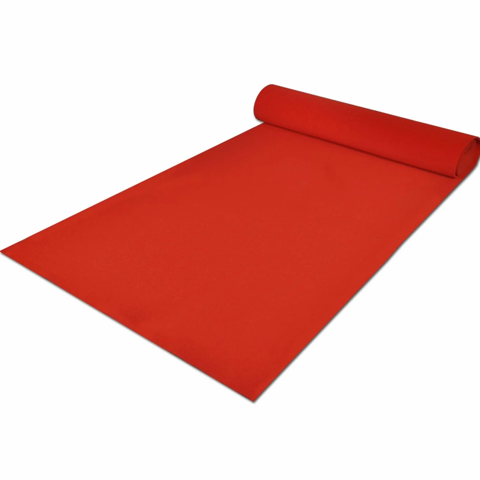 Alfombra de pasillo roja de poliéster de 1 x 20 m de ancho y 1 m de ancho, enrollable, alfombra para eventos para entrada o pasillo, para interiores y zapatos limpios