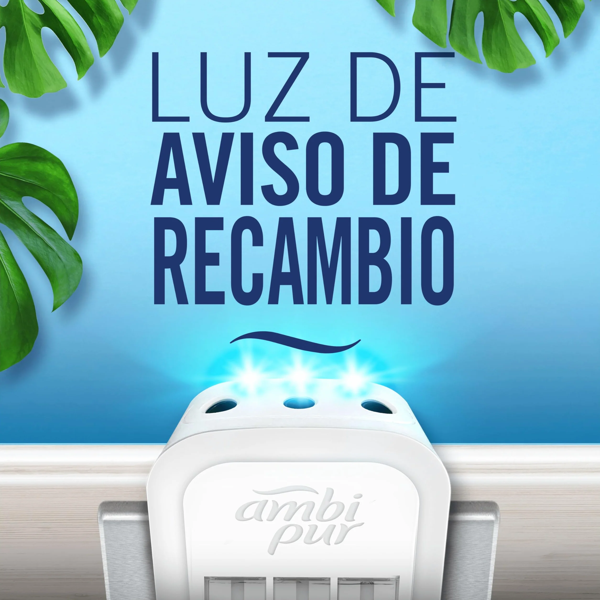 Ambipur 3VOLUTION Ambientador Casa Eléctrico + 4 Recambios Frescor Primavera 80ml 3 Fragancias