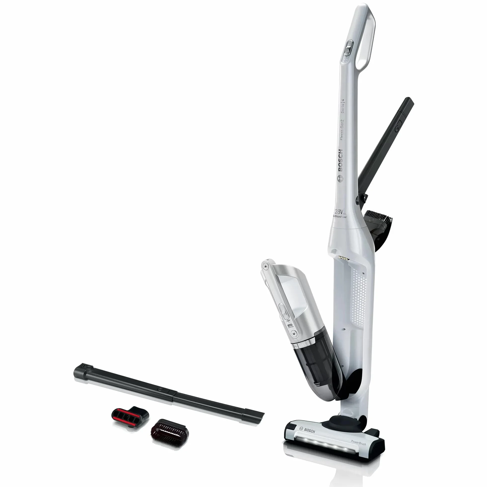 Bosch - Aspirador sin Cable Flexxo Gen 2, 28 W, 0.4 litros, Blanco, BBH3ALL28