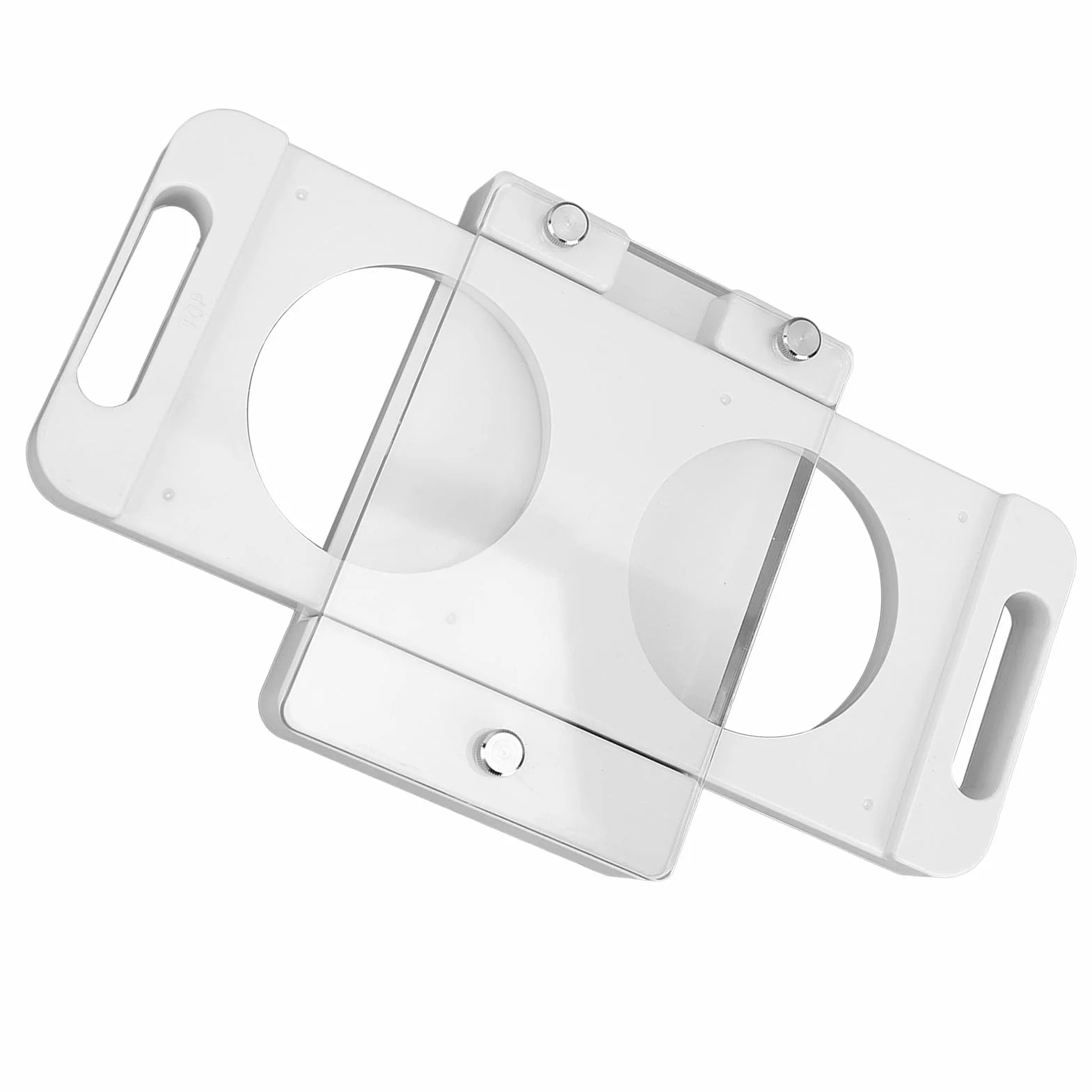 KIMISS Hamburger Press Mold Maker - Fabricante de Empanadas Antiadherente con 2 Agujeros - 150 G de Herramienta ABS para Hamburguesas Caseras y Llenado de Salchichas