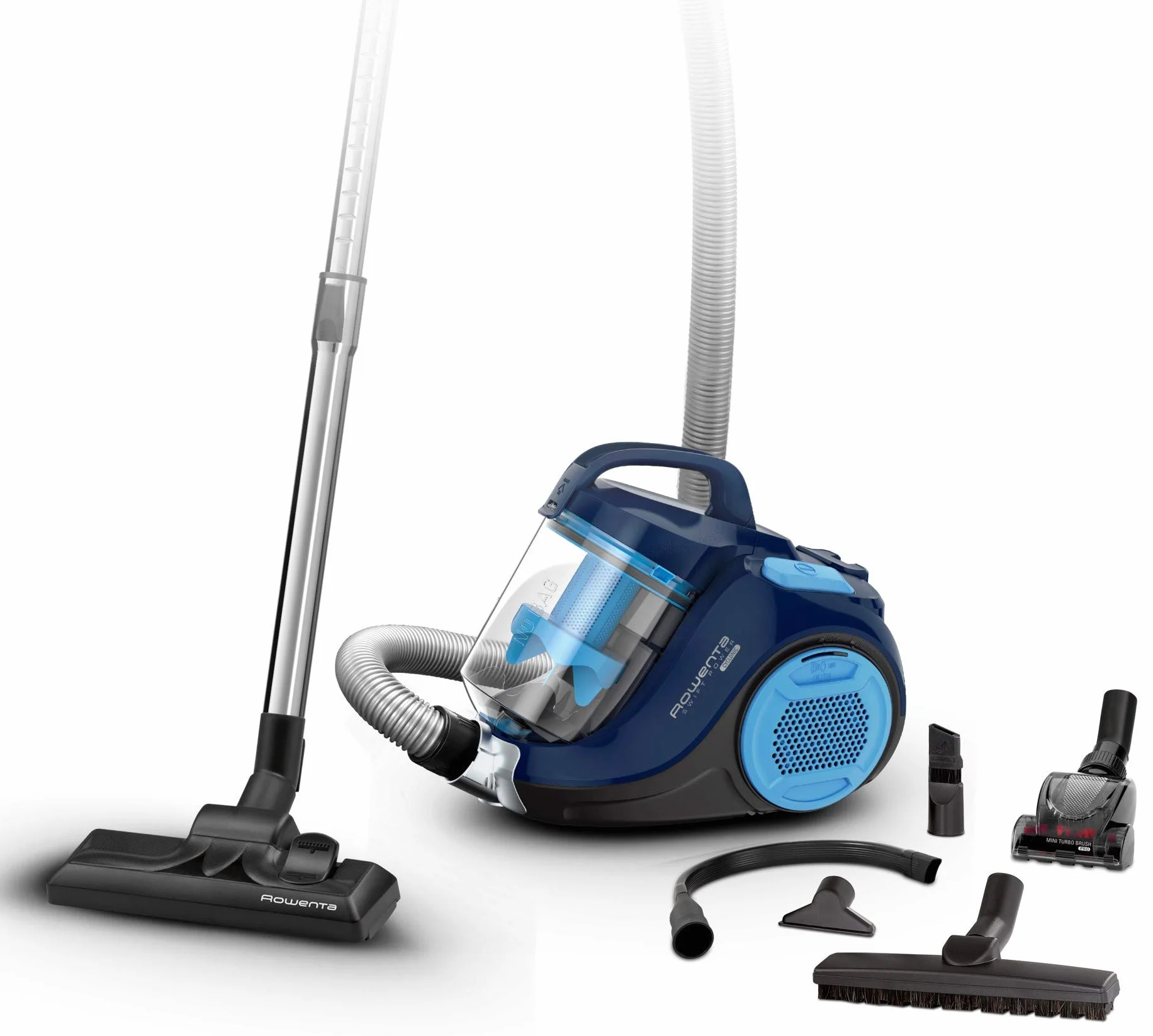 Rowenta Swift Power Cyclonic Home & Car RO2981 aspiradora sin Bolsa, Sistema ciclónico, depósito 1.5 L (Reacondicionado)