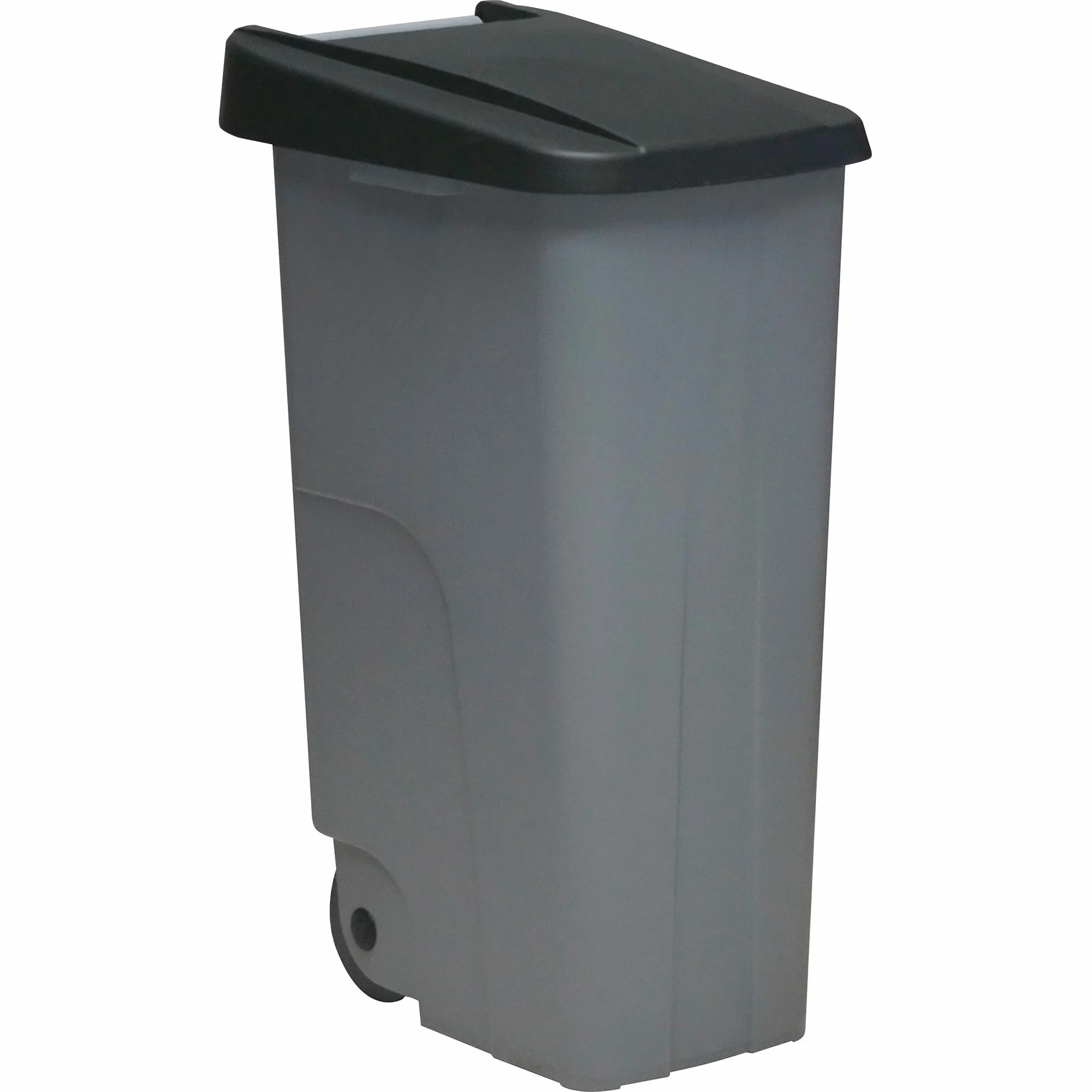 Well Home Contenedor Reciclo 110 litros Cerrado, Negro, 88x57x42 cm