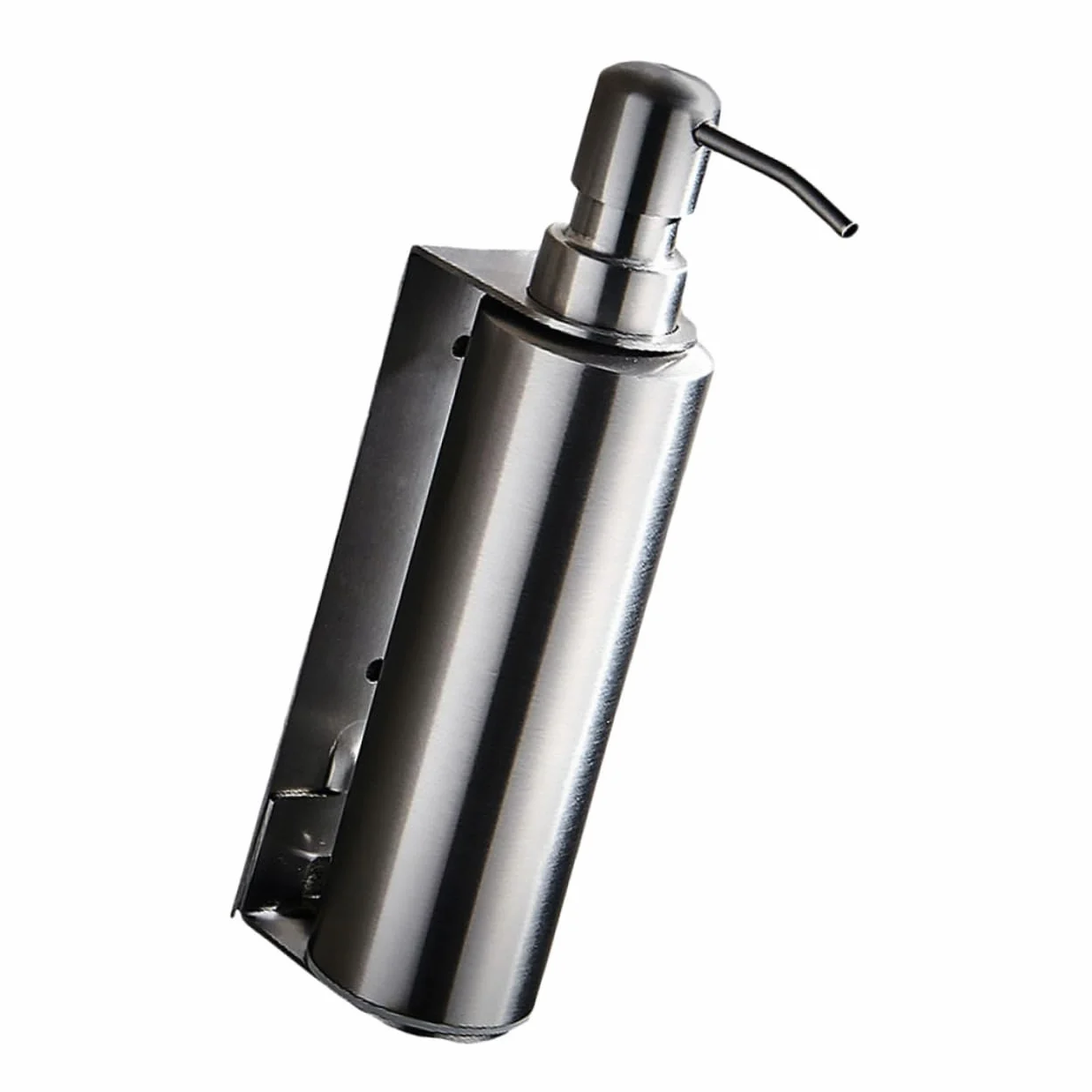 Ciieeo Dispensador de Jabón de Pared de Acero Inoxidable, Soporte Colgante para Baño, Fácil de Instalar, Almacenamiento para Champú y Gel de Ducha