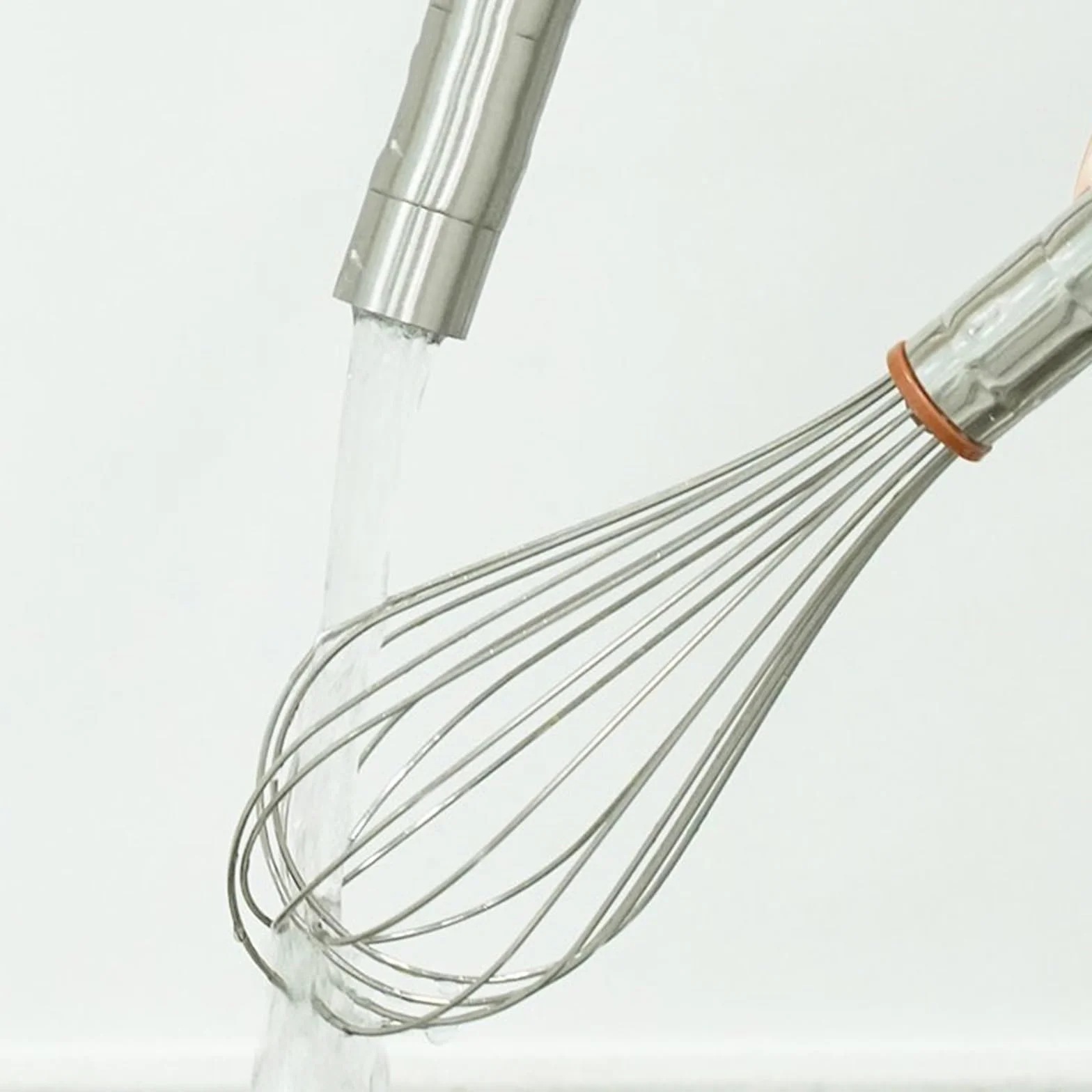Batidora batidora de Huevos de Acero Inoxidable, batidora Manual, Resistente al Calor, for cocinar, Mezclar, batir, espumar, Revolver y más, montada en la Pared (Size : 43cm)
