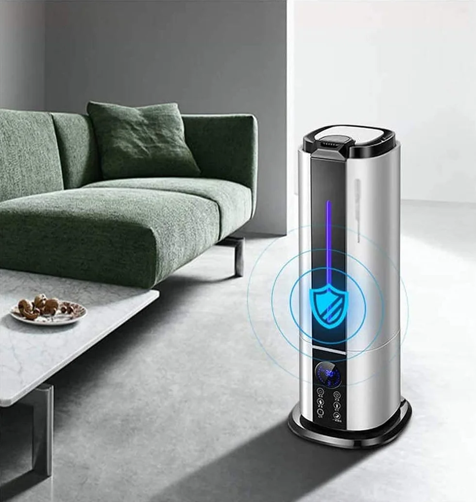 Humidificadores para Dormitorio Humidificadores industriales Humidificadores de Niebla fría para Habitaciones Grandes Humidificadores de pie Air Whisper Apagado automático y f,