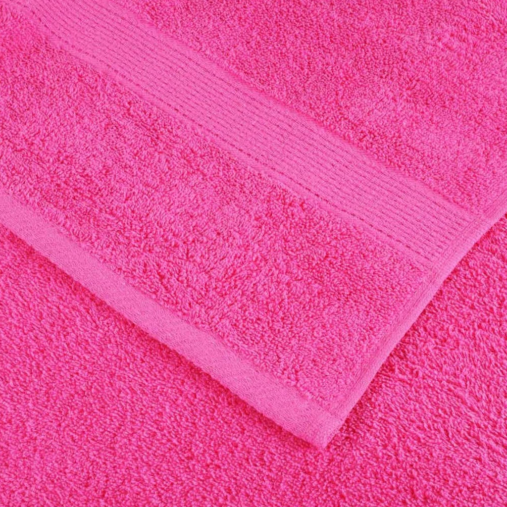 SOLUND - Juego de 4 toallas de invitados, color rosa, 15 x 21 cm, algodón 550 g/m², absorbente, con lazo para colgar, ideal para invitados, baño, sauna y playa, suaves