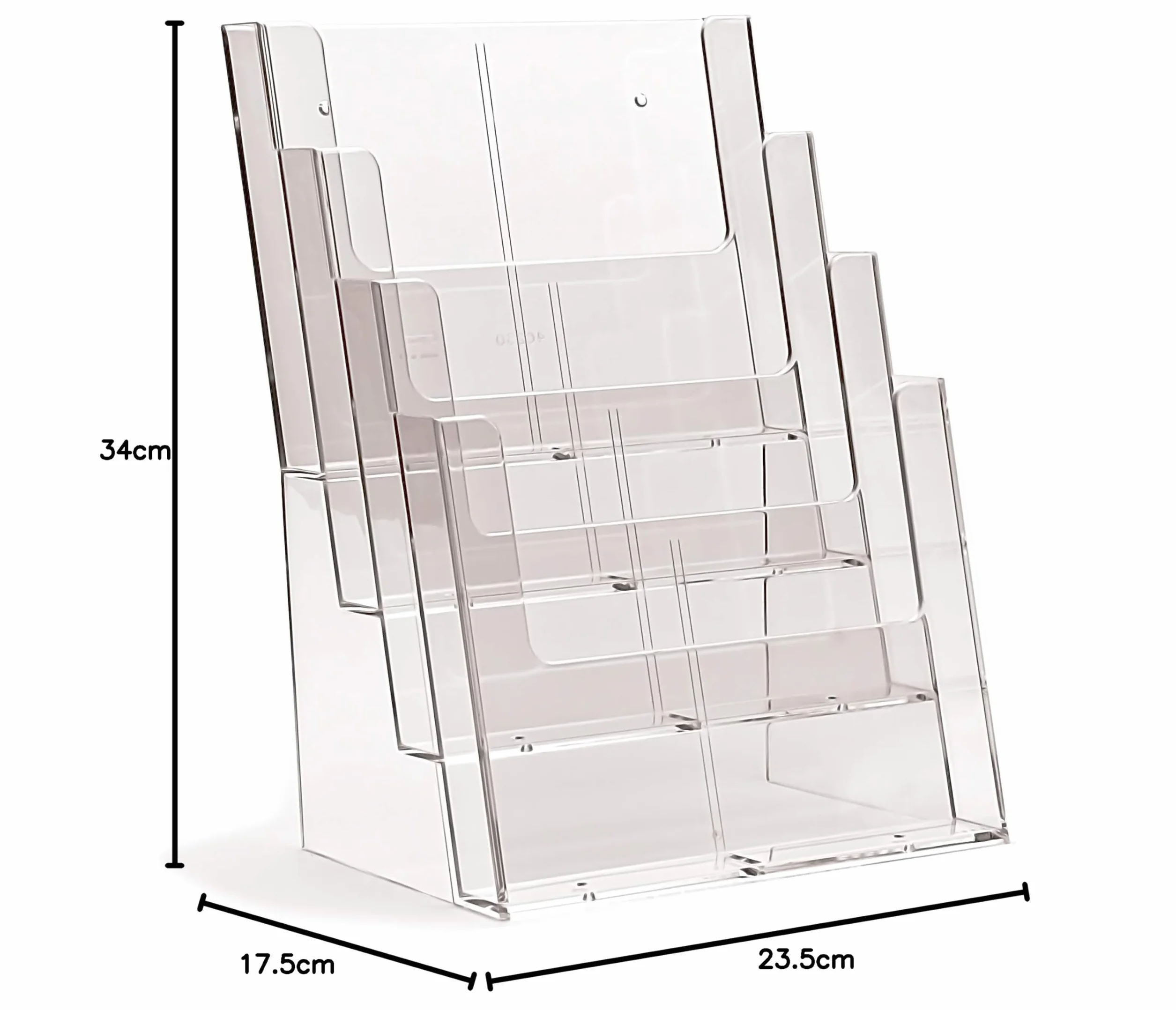 Taymar soporte para folletos DIN A4 vertical 4 estantes