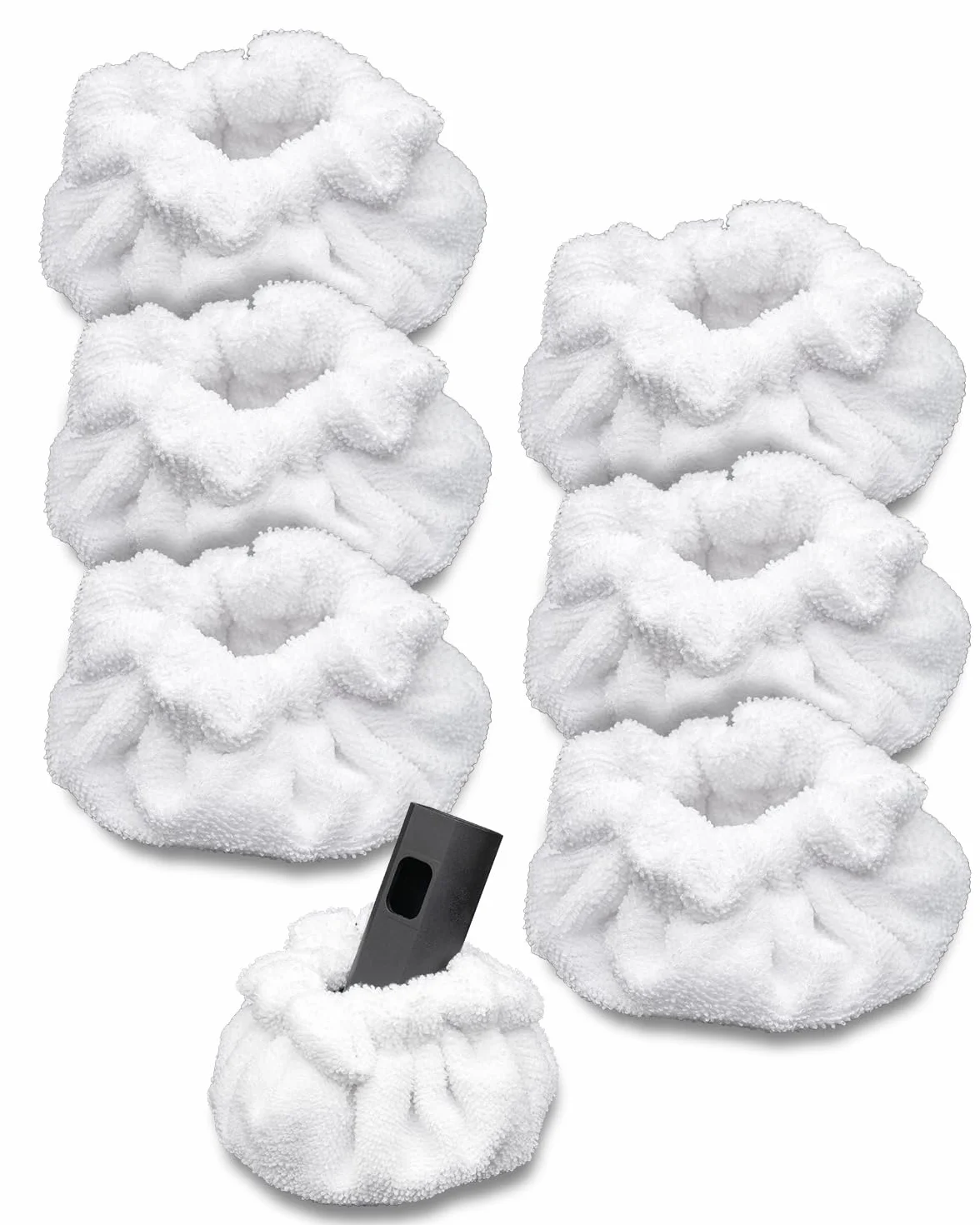 RunnoClean - Accesorios para limpieza a vapor, capó pequeño (triángulo) compatible con limpiador de vapor Dupray Neat, almohadillas reutilizables para mopa de vapor de precisión, paquete de 6