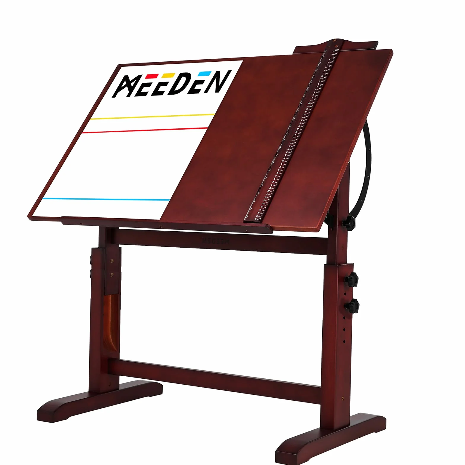 MEEDEN Mesa de Dibujo de Madera, 90 x 60 cm, Mesa de Dibujo artística, Mesa de artesanía con Altura Ajustable, Mesa de Estudio para Obras de Arte, Escritura, Lectura
