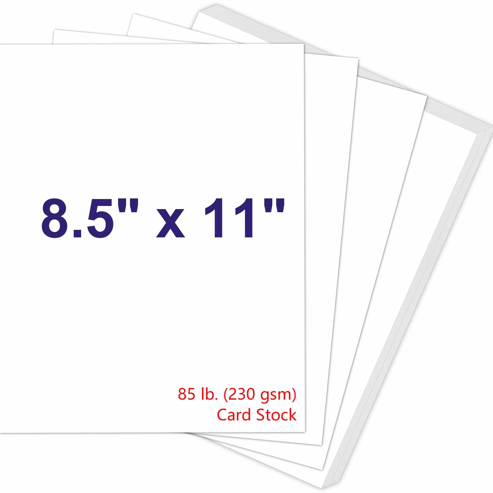Cartulina blanca de 8.5 x 11 pulgadas, papel de cartulina de cubierta de 230 g/m², cartulina pesada de 85 libras para impresora, papel de cartulina para invitaciones, álbumes de recortes,