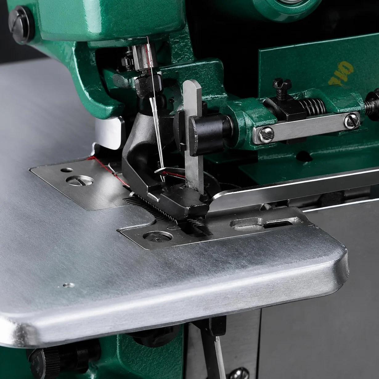 Máquina de coser Overlock Serger de alta resistencia - Overlocker de marco de metal con función de costura de mano para cuero y telas gruesas