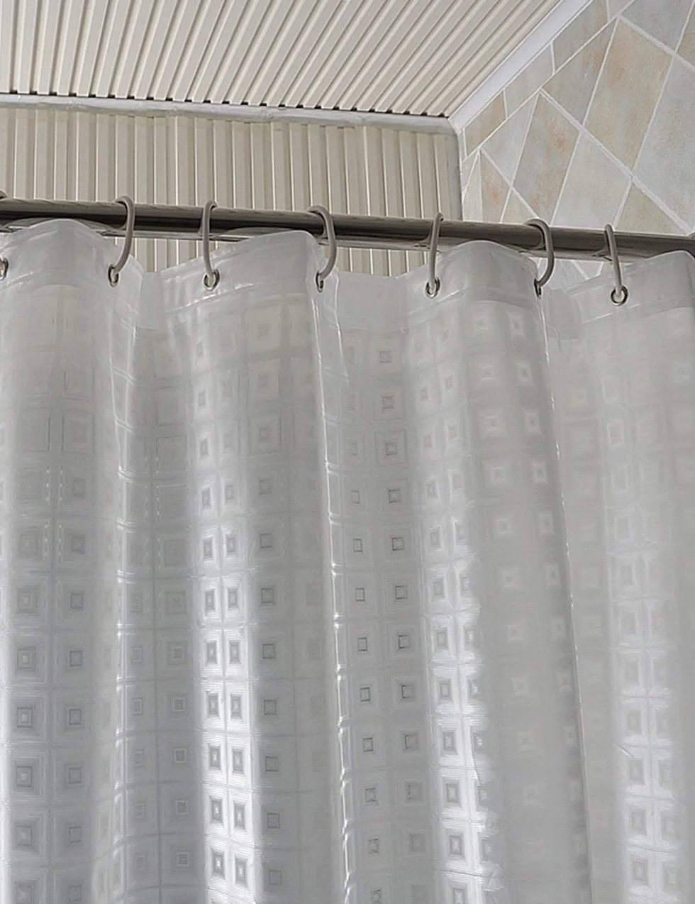 Mu Home - Cortina de ducha impermeable para baño, cortina de ducha impermeable, más gruesa, translúcida, cortina de baño (una variedad de tamaños opcionales)
