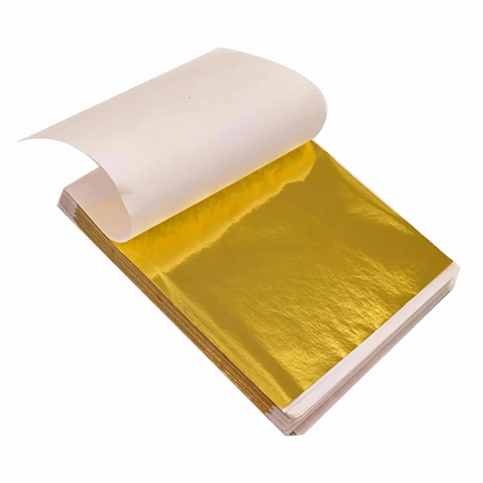 Hojas de oro imitación 8,5 x 8 cm 100 hojas para manualidades