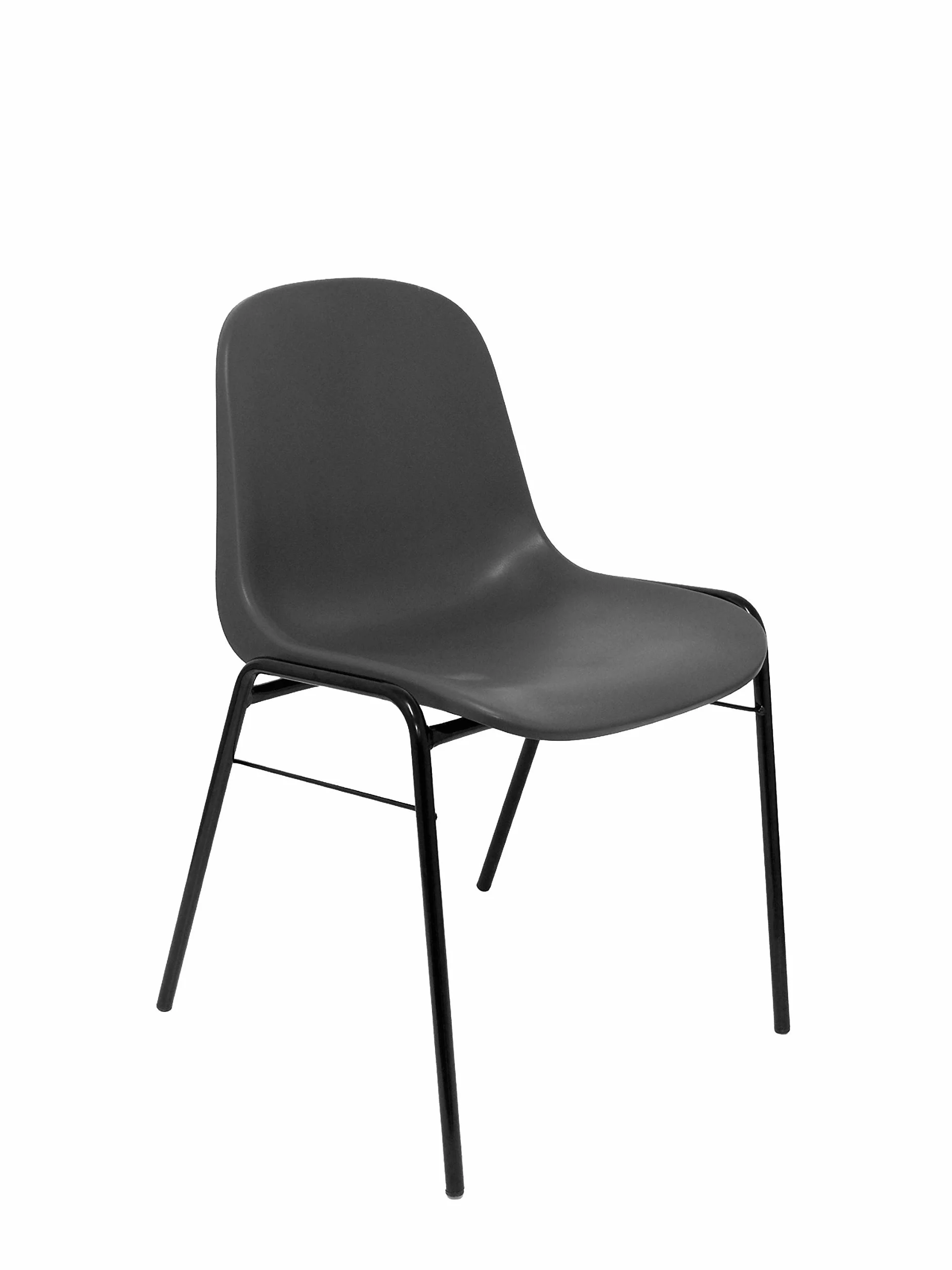 Piqueras y Crespo - Silla Apilable Oficina Beta sin Brazos. Equipado con sin Espuma