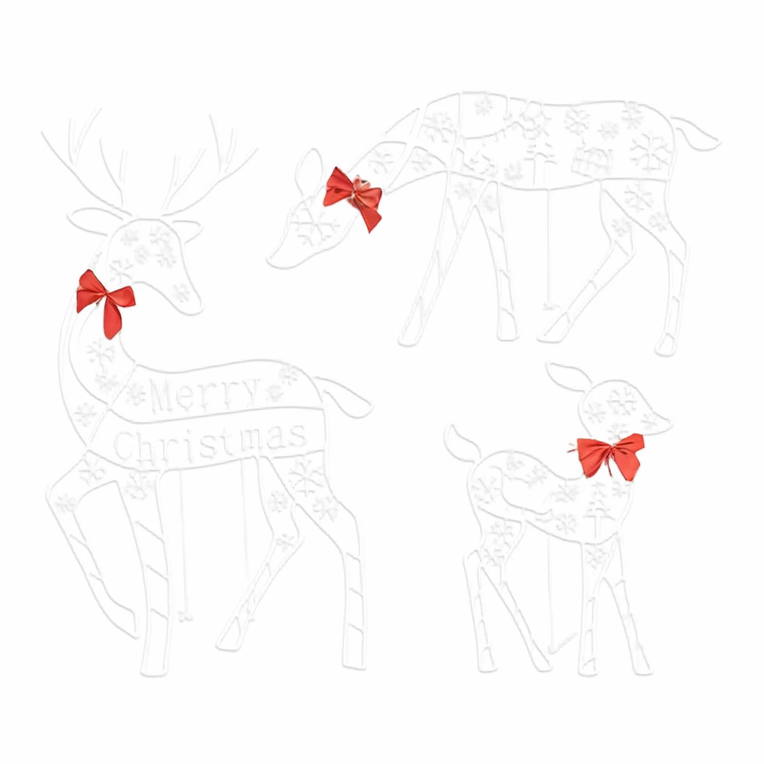 Reno De Navidad Exterior Decoración Navideña para Patio Trasero | Decorativo Para Jardín Para Propietarios Vecindario Porche Patio Entrada Y Actividad Familiar