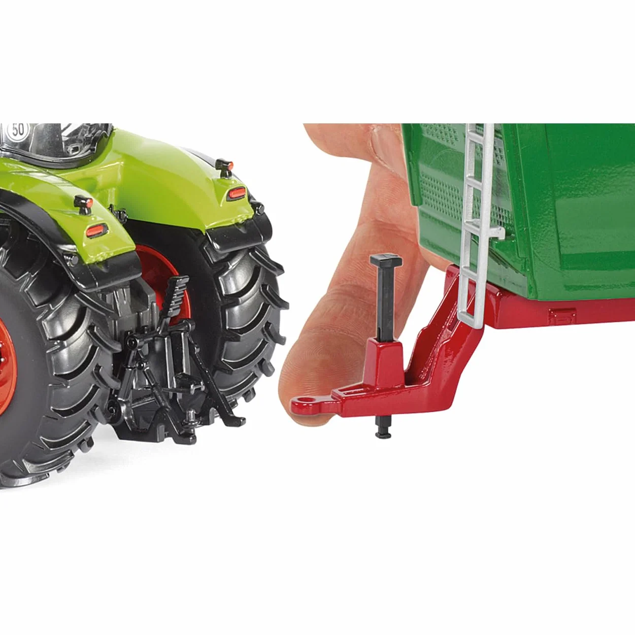 siku 3280, Tractor Claas Axion 950, 1:32, Metal/Plástico, Verde, Cabina desmontable