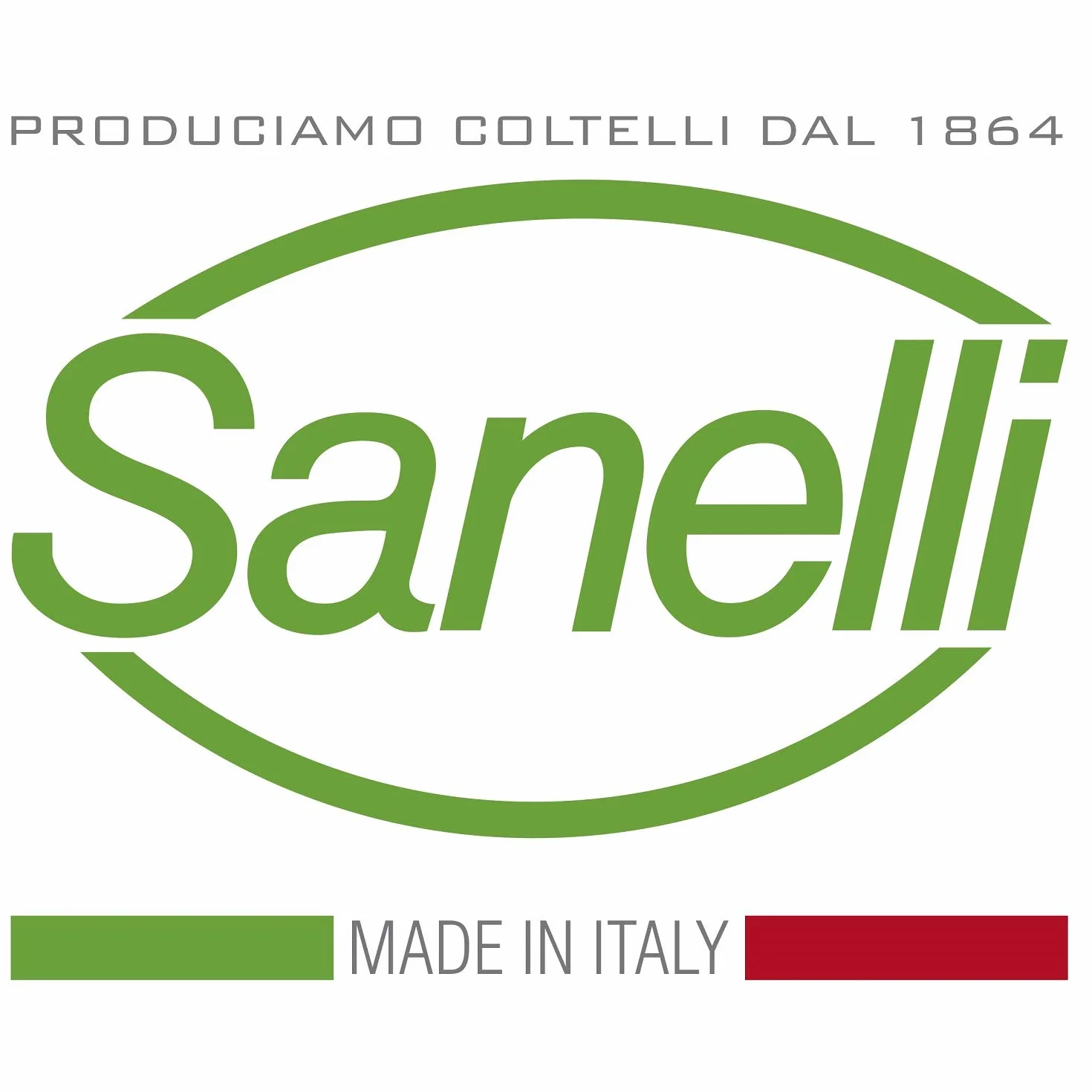 Sanelli Premana Abre Ostras, Acero Inoxidable/Verde, 9 cm