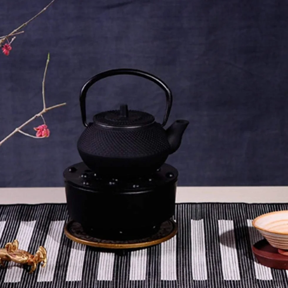 Tetera Japonesa de Hierro Tetera Hierro Fundido Teteras De Hierro Fundido De 1,6 Oz/0,05 L, Tetera De Hierro Sin Recubrimiento De Estilo Japonés