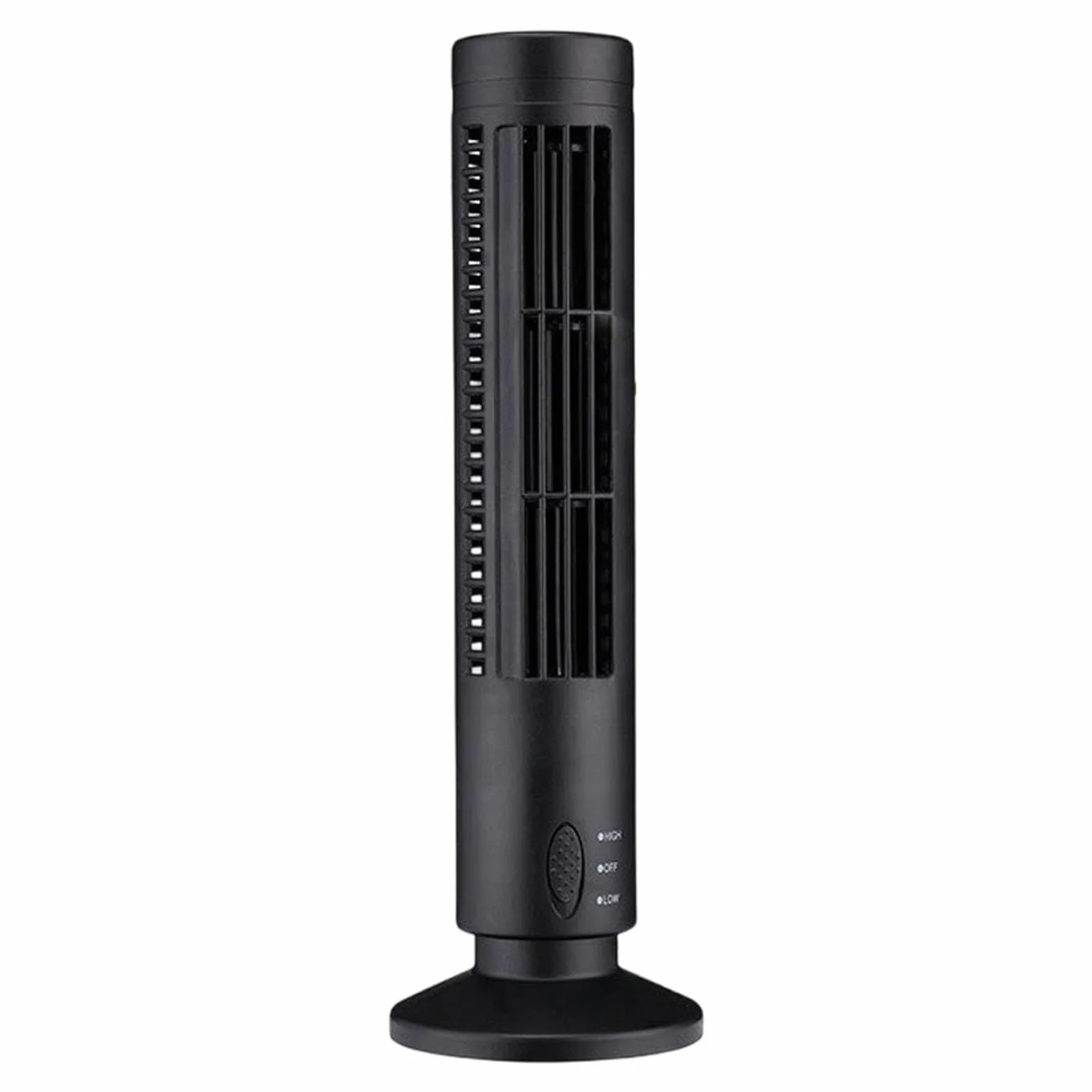 Ventilador de torre refrigerante, Ventilador de torre portátil sin aspas con carga USB, luz nocturna, multicolor