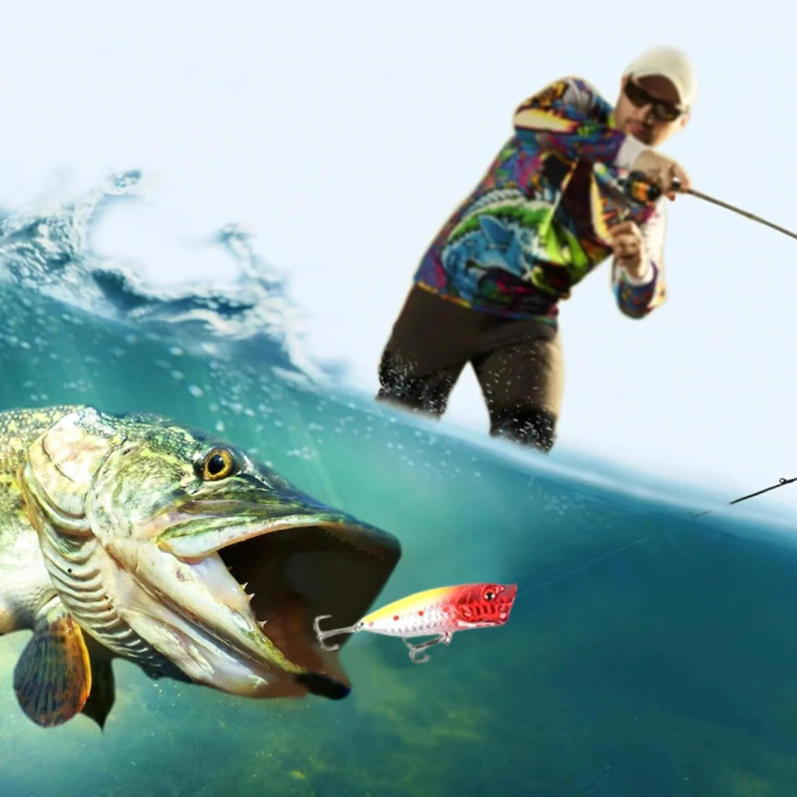 Calendario de Adviento de pesca de 24 días 2025, cuenta atrás de Navidad con aparejos para hombres pescadores
