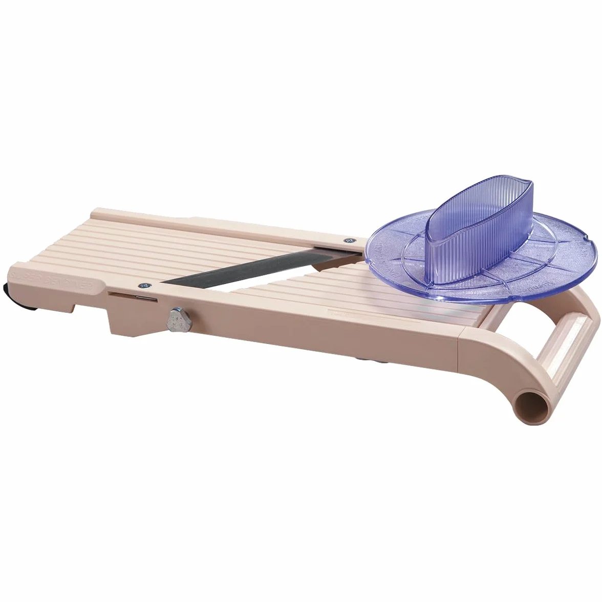 BENRINER - Mandolina Japonesa Modelo Grande 95 mm con Empujador de Seguridad - ABS y Acero Inoxidable - Corta Frutas y Verduras - 3 Cuchillas Intercambiables - Made in Japan