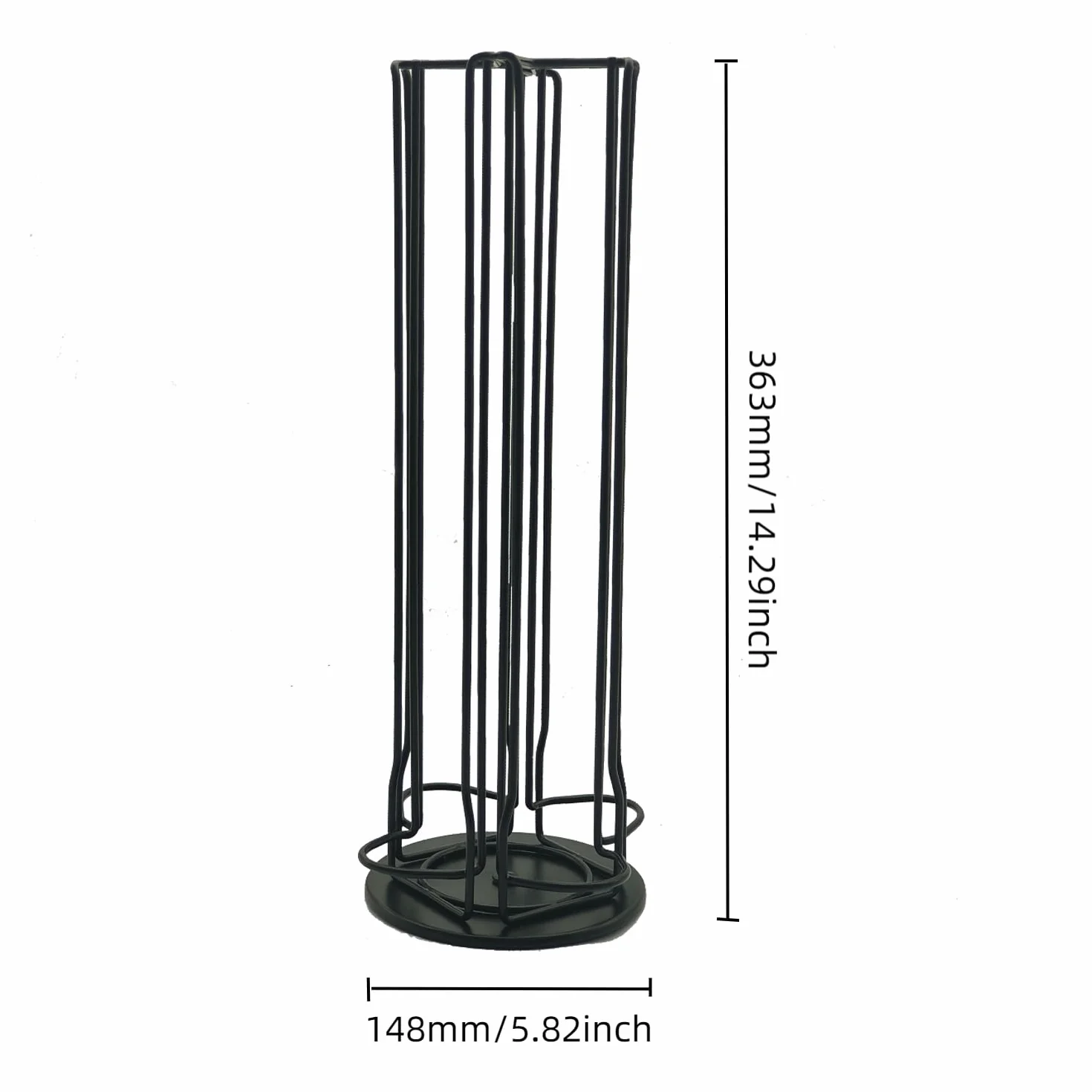 Soporte giratorio para cápsulas de café Nespresso Vertuo, 28 piezas, Negro