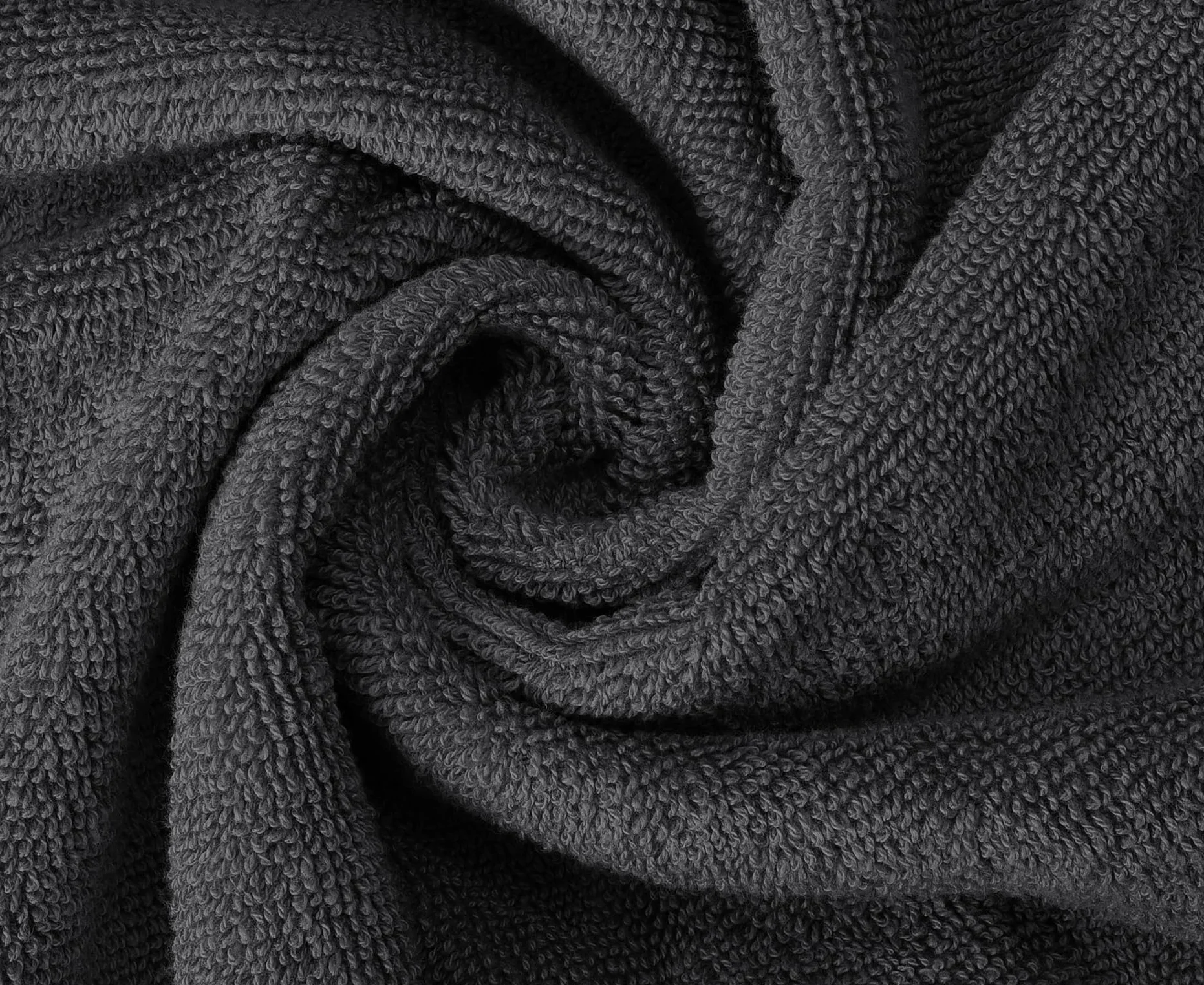 Oakias Juego de 8 toallas de color gris oscuro de 600 g/m², 2 toallas de baño, 2 toallas de mano y 4 paños de baño, altamente absorbentes