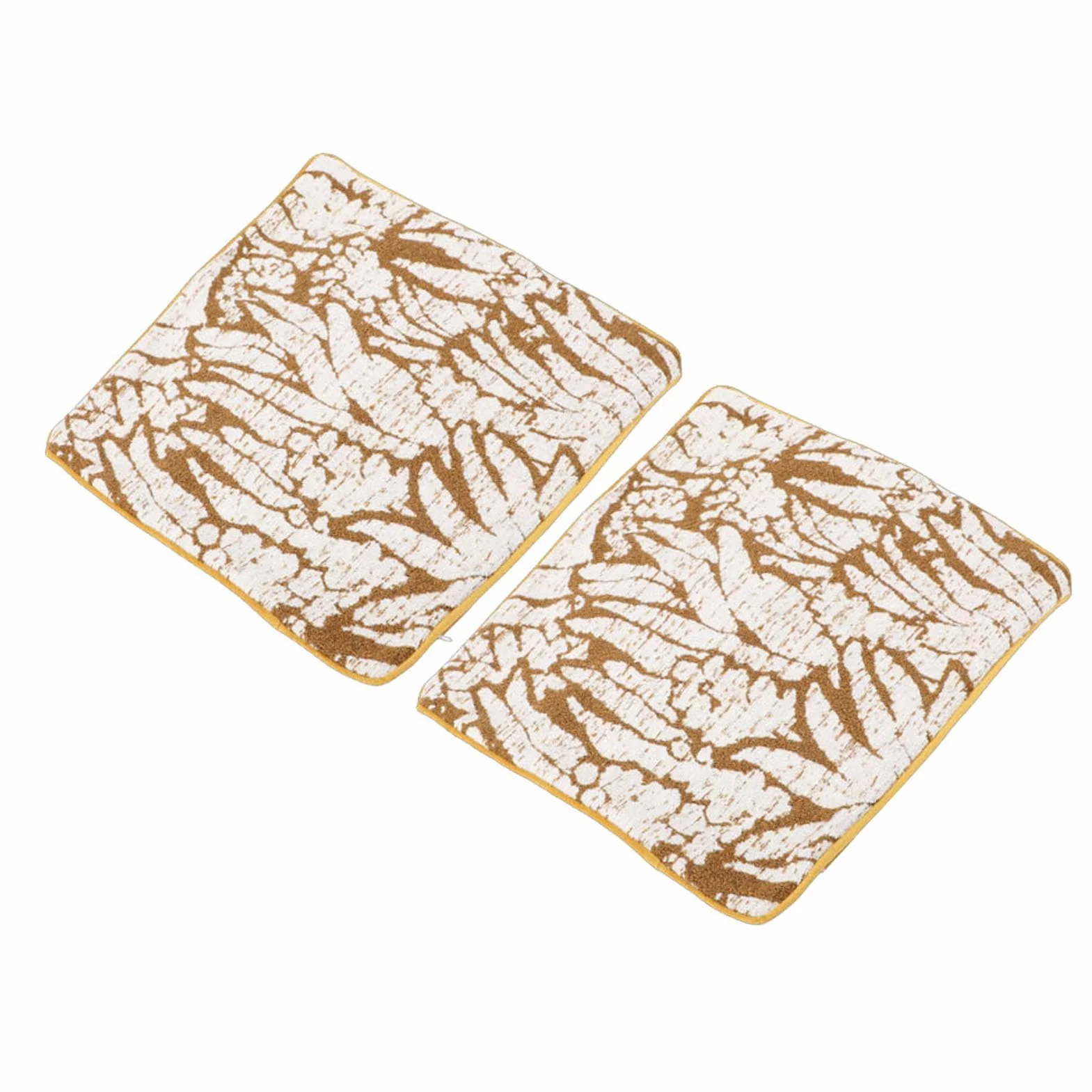 Aramox Juego de 4 Fundas de Almohada Bohemias de Poliéster, Fundas de Cojín Decorativas de Color Amarillo y Blanco con Estilo Rústico de Granja para sofá, Cama, Sala de Estar y Dormitorio (50,8x50,8