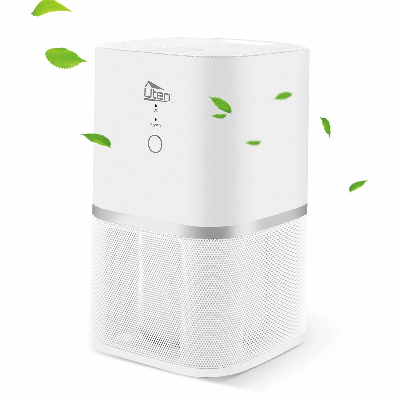 Purificador de aire para alérgicos, para habitaciones de fumadores con filtro HEPA, funcionamiento silencioso contra el polen fino polen y pelo de animales