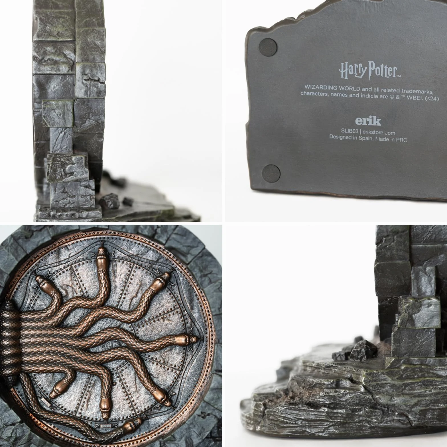 Sujetalibros Harry Potter - Soporte libros : Harry Potter regalos : Harry Potter decoracion Camara de los secretos | Sujetalibros originales : Decoración estanteria libros : Merchandising harry potter