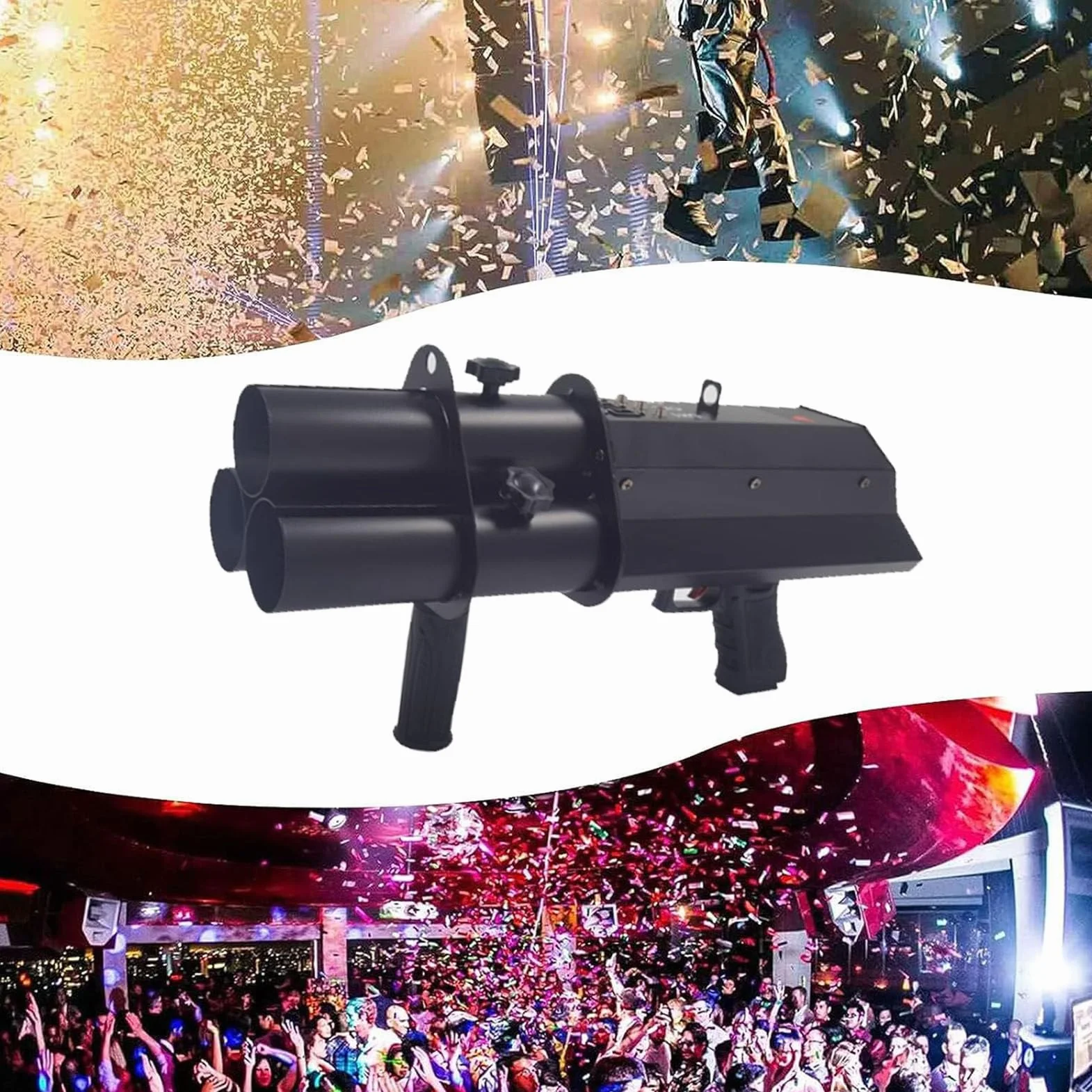 CañóN EléCtrico De Confeti, CañóN Lanzador De Confeti InaláMbrico, Lanzador De Confeti, Tirador EléCtrico, para Fiesta, Club, Boda, Bar.