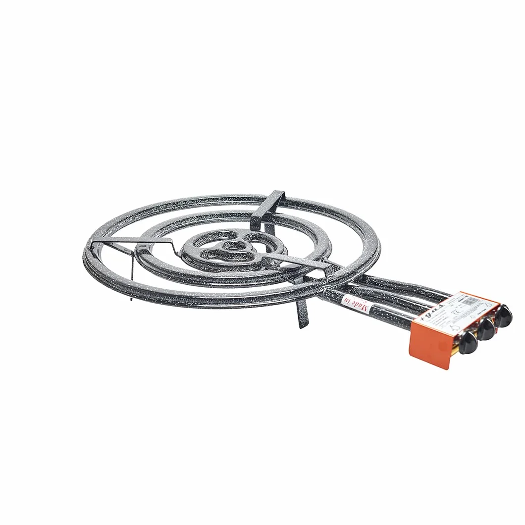 Garcima 76060 - Hornillo paellero, Gas plano l-60, 3 fuegos, Negro, 61 x 88,5 x 14 cm