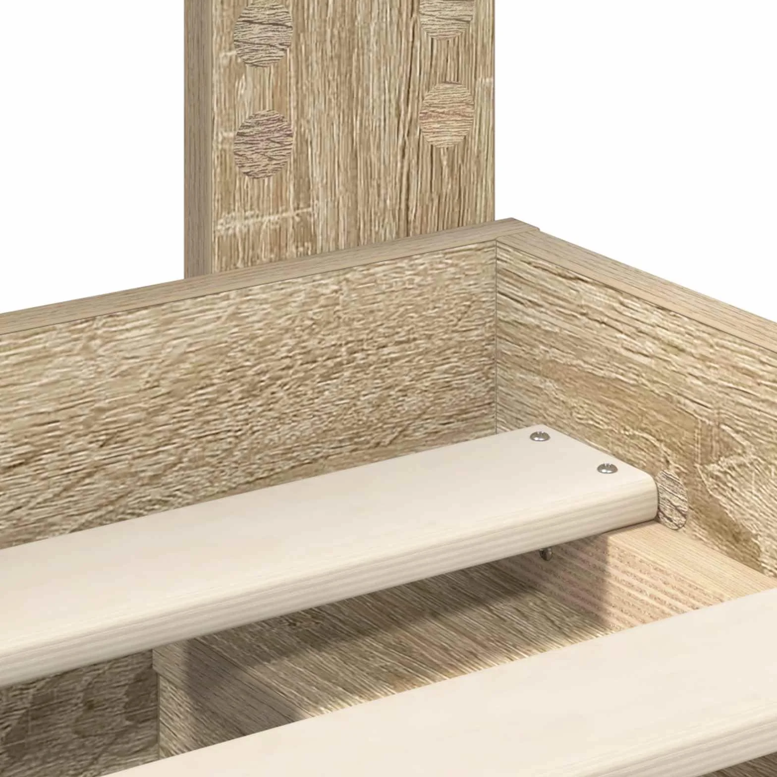 vidaXL Estructura de Cama con cabecera Roble Sonoma 75 x 190 cm