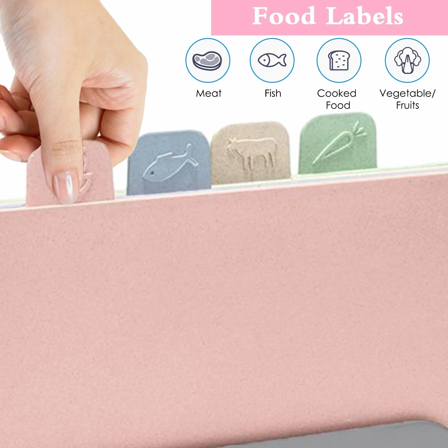 Juego de 4 tablas de cortar de cocina con soporte de almacenamiento, antideslizantes, extragruesas