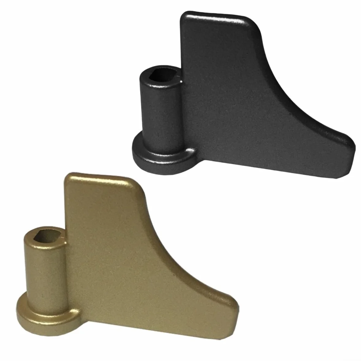 Máquina de pan, cuchilla de amasado, pieza de repuesto de paleta de mezcla, gancho de masa de aleación de aluminio para hornear en casa, accesorio de electrodomésticos de cocina (negro)