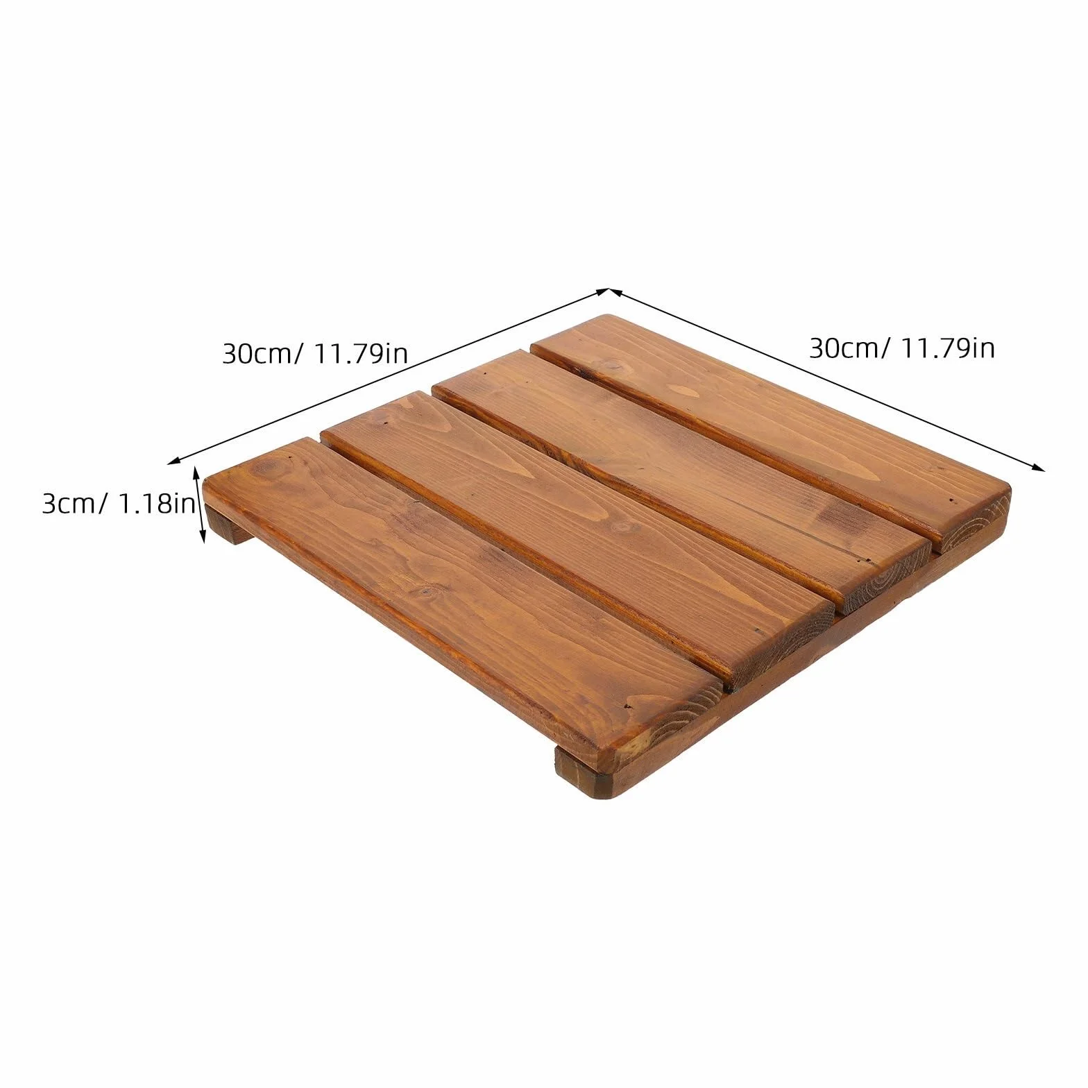 Alfombra de baño de Madera, Alfombra de baño de Drenaje rápido, Suelo de Ducha de Secado rápido for bañera, SPA, hogar