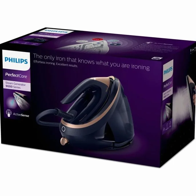 Philips PerfectCare 9000 Series Steam Iron PSG9050/20, 3100 W, 9 bar, SteamGlide Elite Soleplate, Auto Shut-Off, Safety Lock