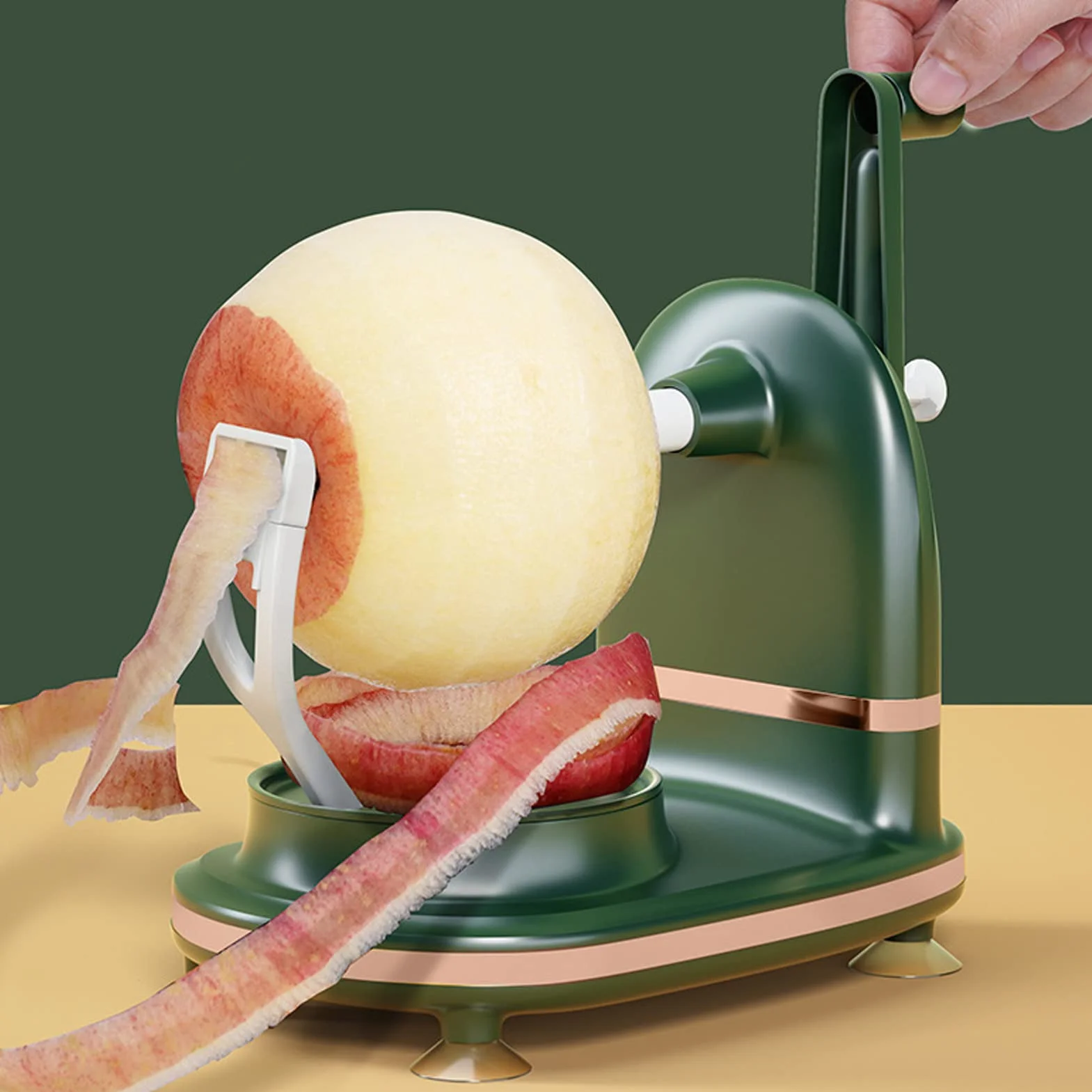 Pelador De Manzanas Y Peras Con Manivela Manual, Cortador Y Máquina De Pelado De Frutas, Herramienta De Cocina