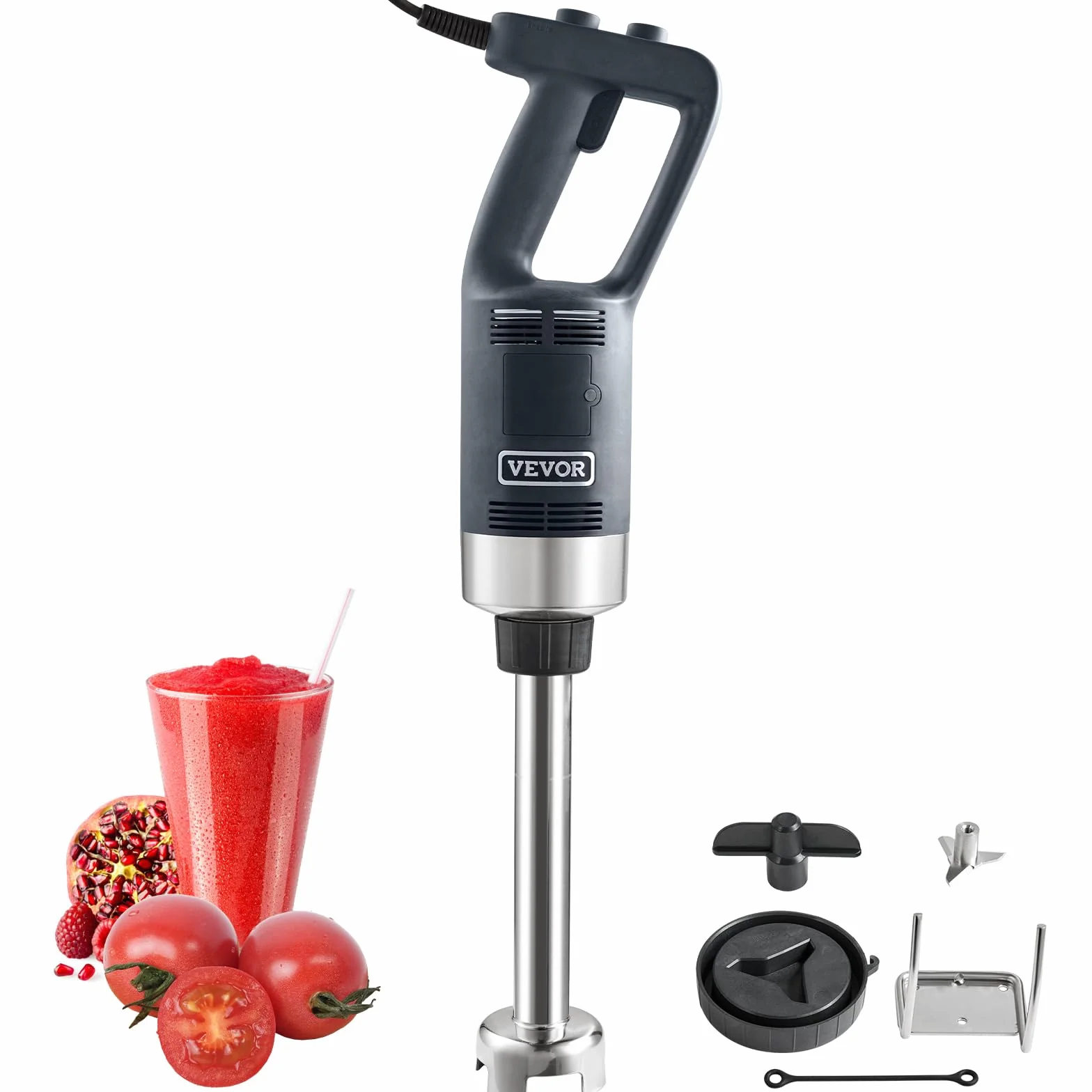VEVOR Batidora de Mano 750 W 660 mm Licuadora de Inmersión Comercial de Alta Resistencia Velocidad Variable Hoja de Acero Inoxidable Batidora Portátil Versátil para Sopa Batido Puré Comida para Bebés