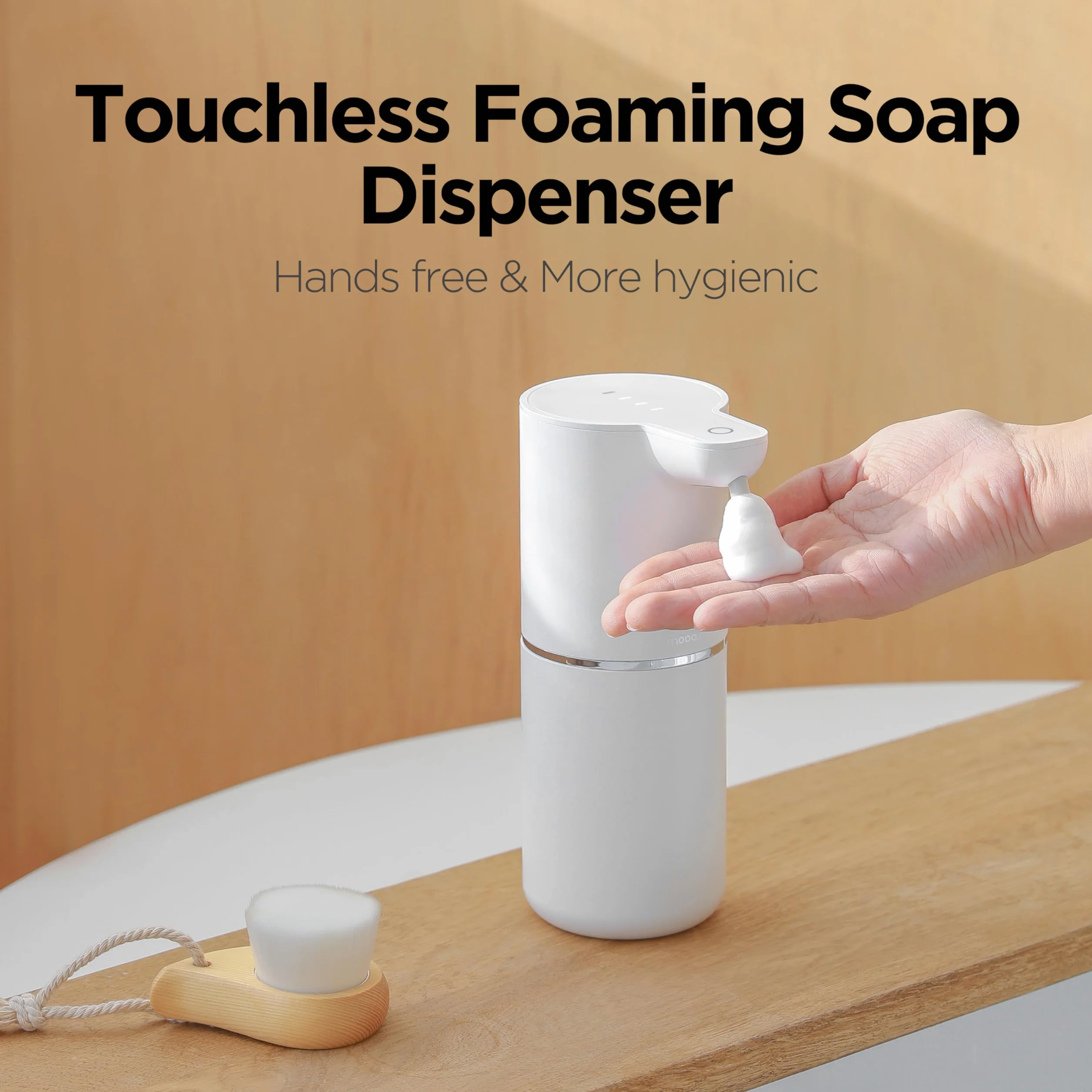 mooas Pure Wash Soft Bubble Dispensador automático de jabón de 340.2 g