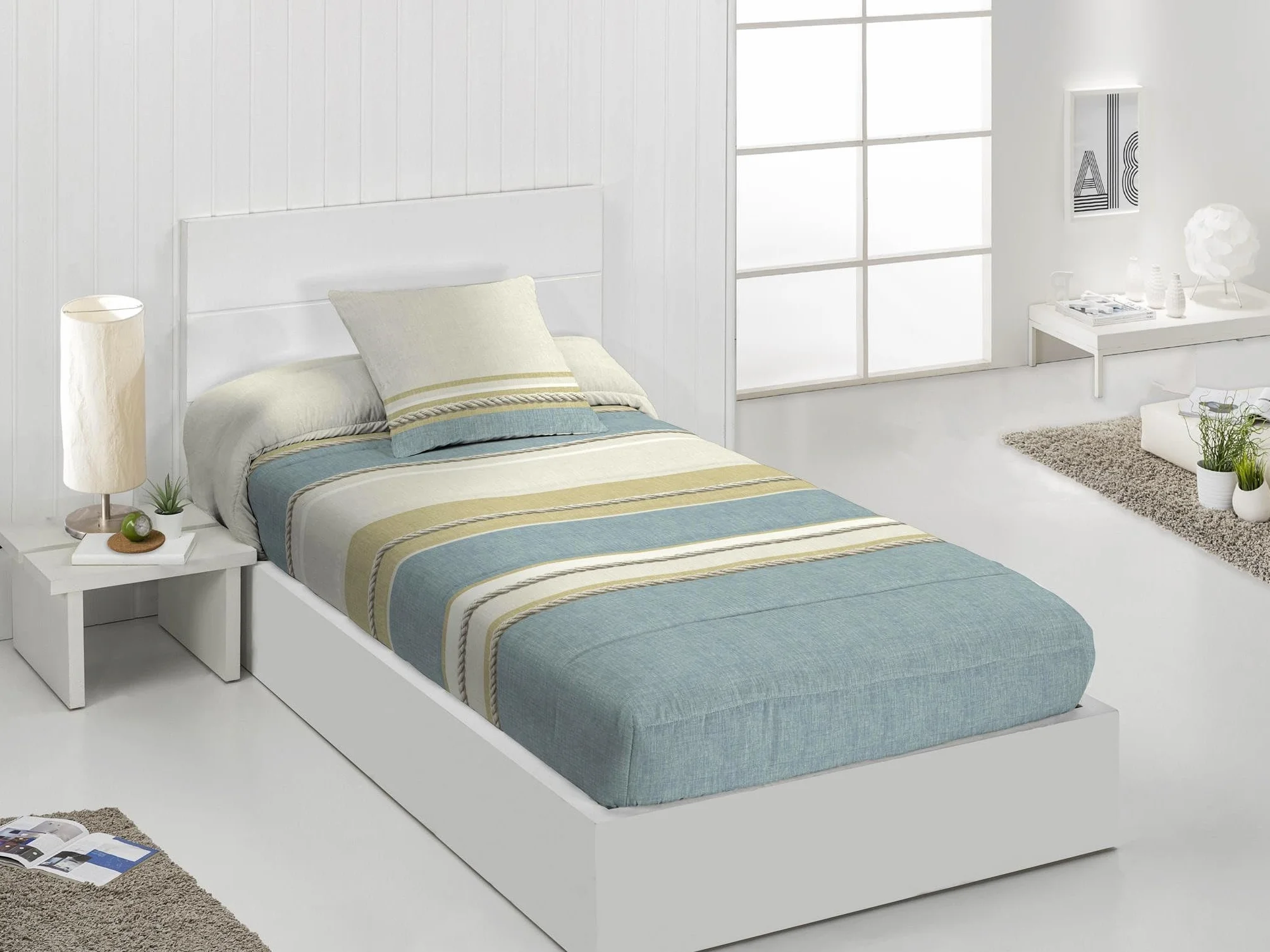 JVR | Edredón Ajustable Tamaño 90 Suave y Transpirable – Edredón Extrasuave Premium con Diseño Moderno para Todas Las Estaciones