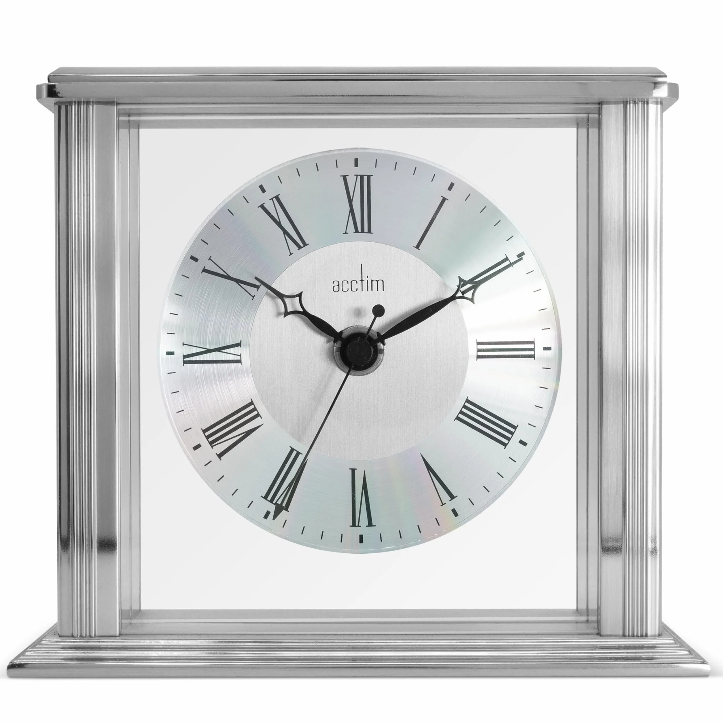 Acctim 36247 Hamilton Reloj de Chimenea, Efecto Plateado