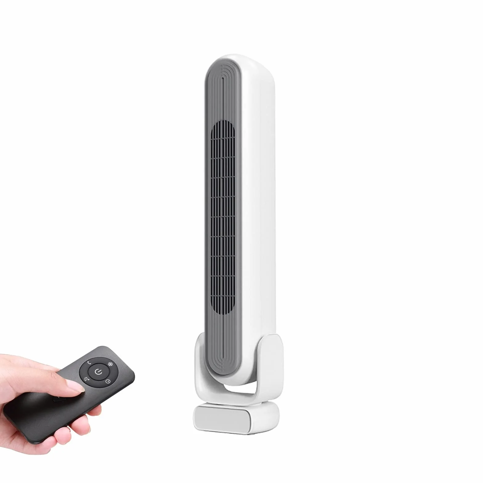 Ventilador de Piso sin aspas, circulador de Aire, Ventilador de Escritorio portátil, con Control Remoto, Opciones de 4 velocidades, oscilación de 80 °, for Dormitorio, Sala de Estar, Cocina