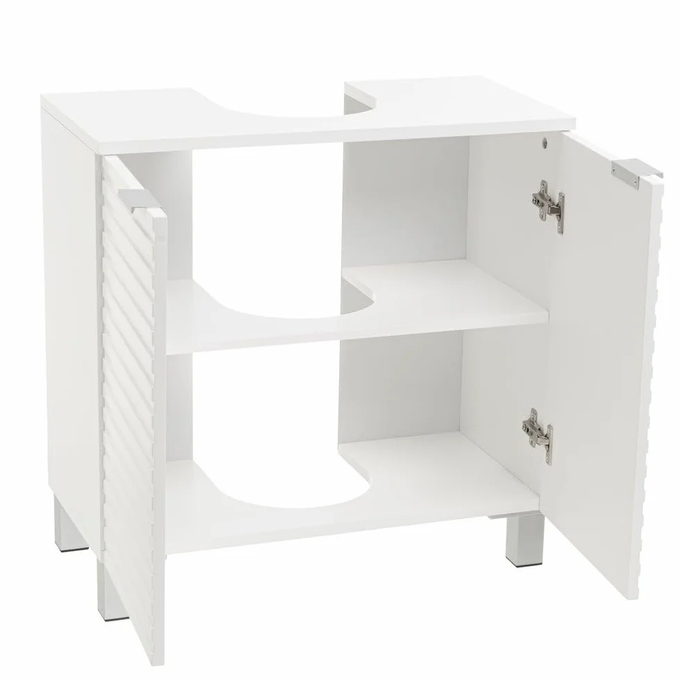Mueble bajo Lavabo de Pedestal Blanco de 60 cm