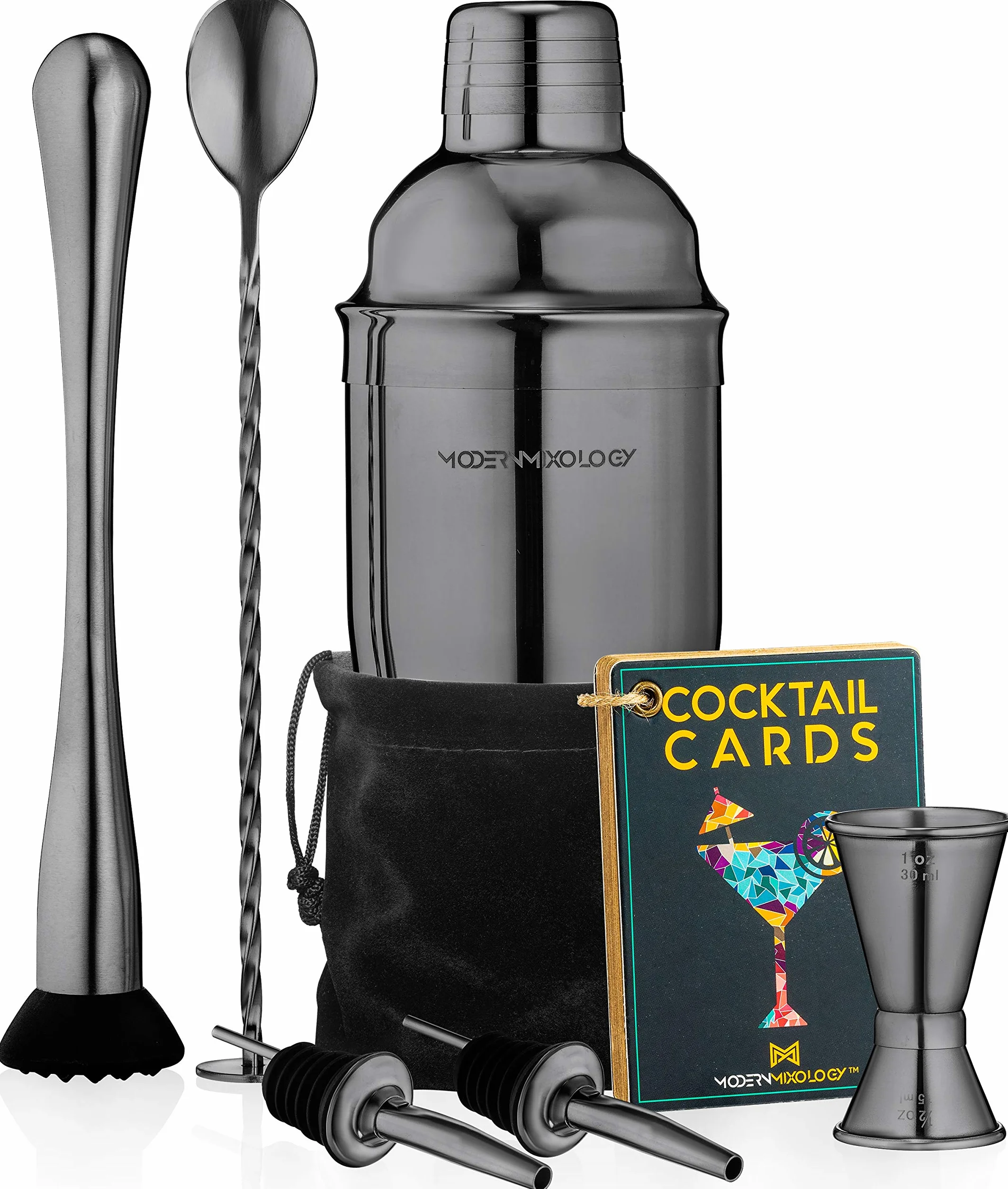 Juego de coctelera Barman Kit - Negro - Kb4
