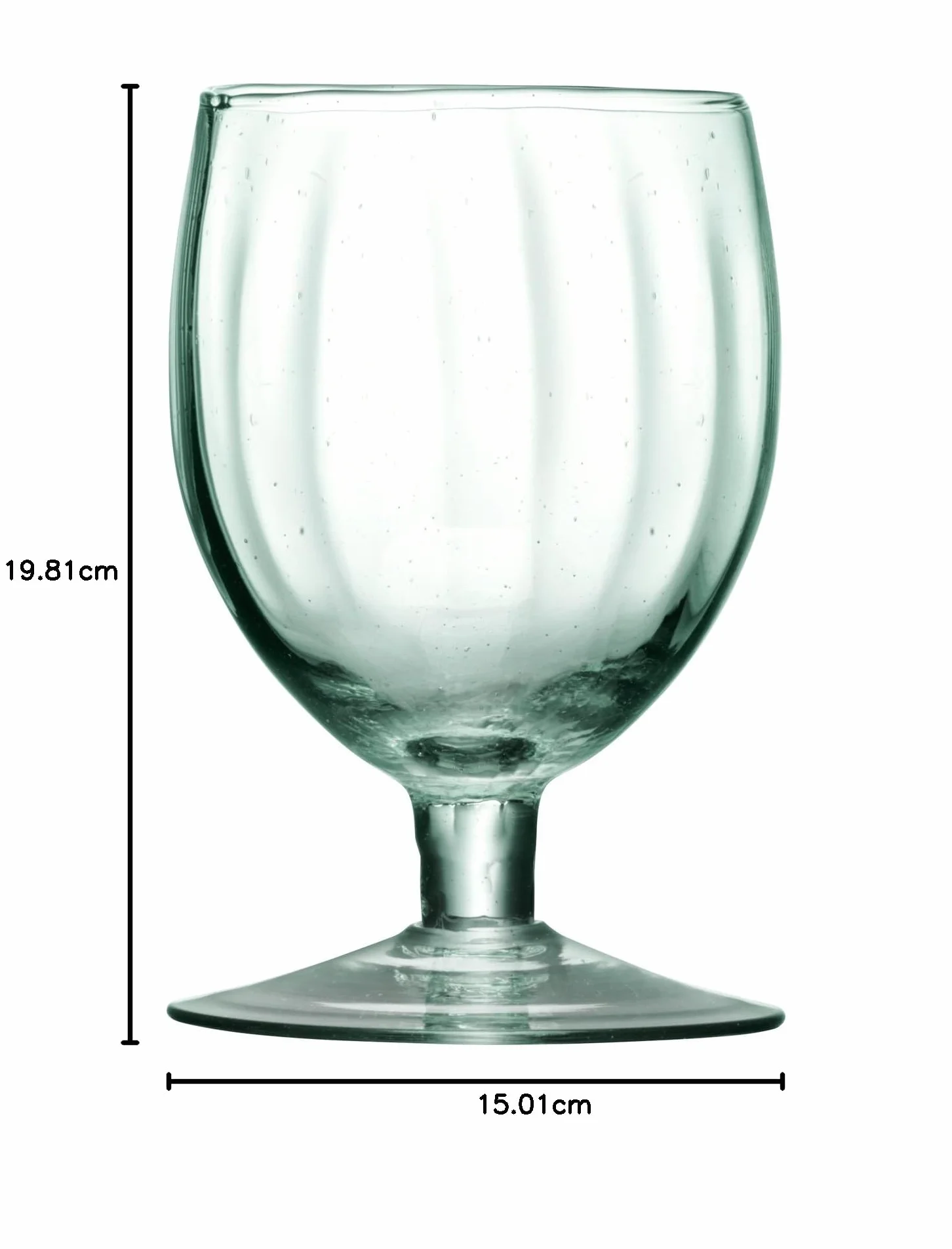 Lsa International Copa de Vino, MIA, Transparente, 350ml, Cristal, Clear Decorated, 4 Unidad (Paquete de 1)