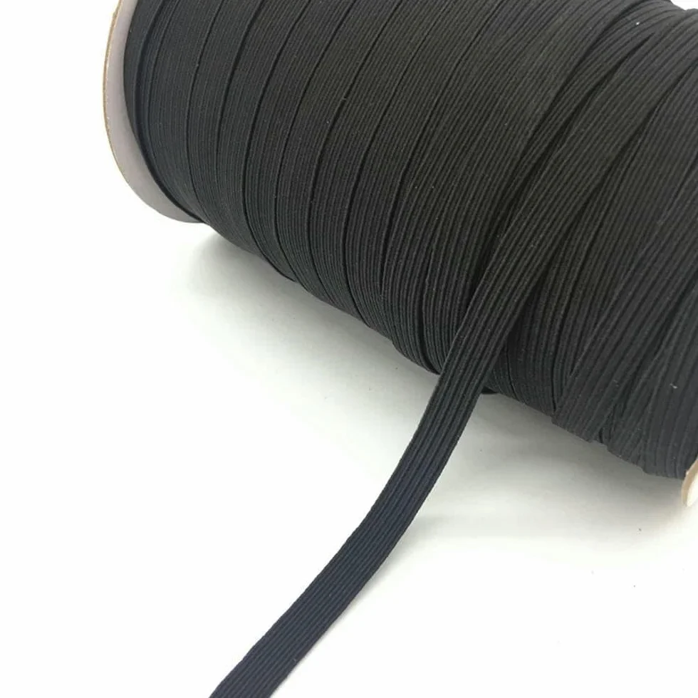 Cinta elástica de 5 yardas y 7 mm para coser, banda elástica Fiat, goma elástica para cintura, cuerda elástica, cinta elástica-03-135 yardas, rollo