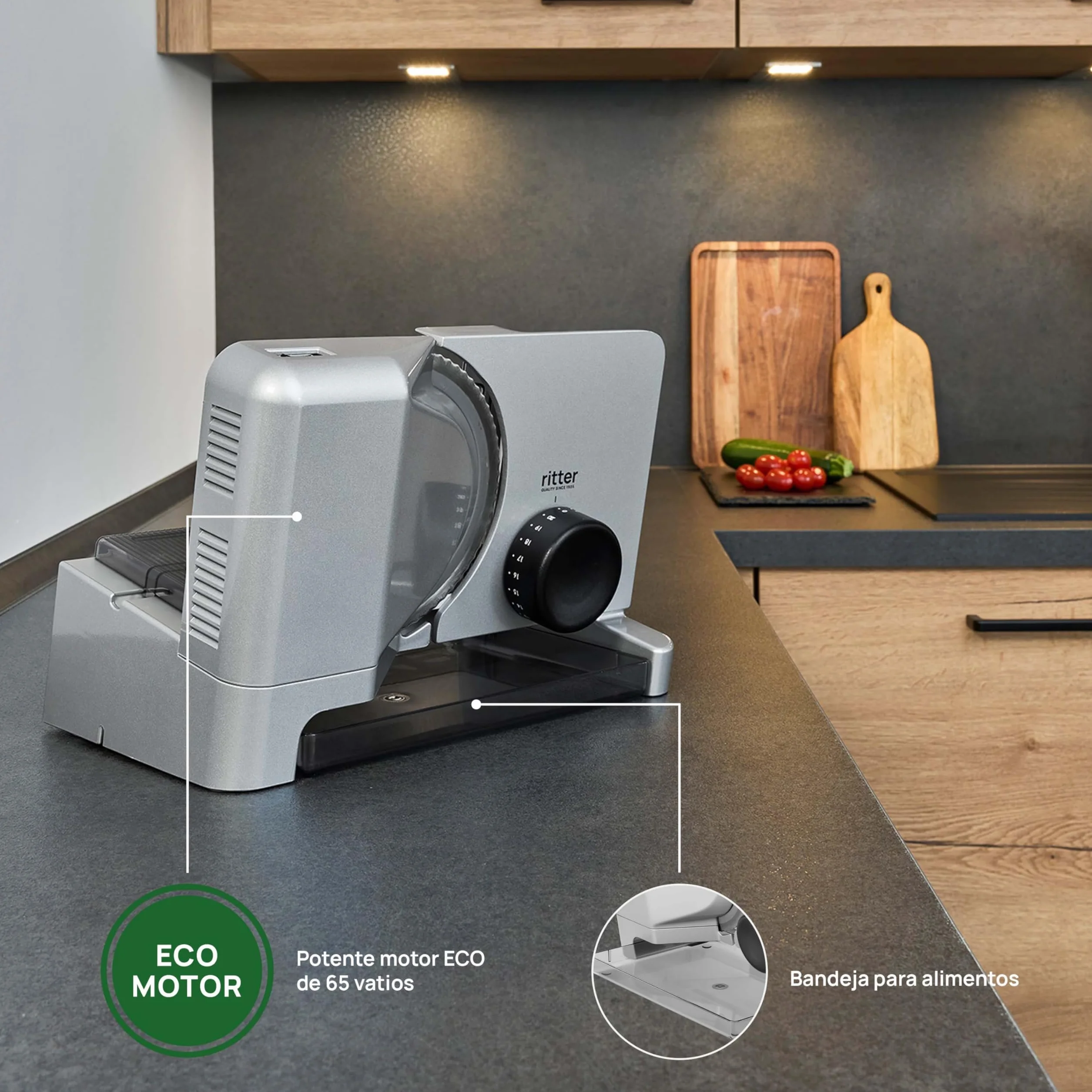 Ritter E 16 - Cortafiambres eléctrico con motor ecológico