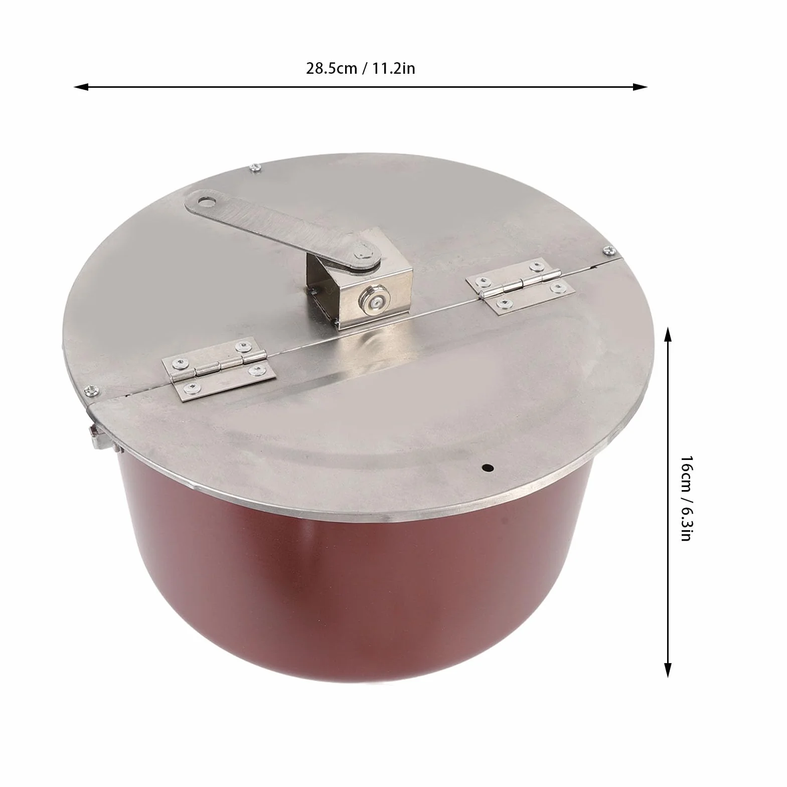 TOPINCN Máquina para Hacer Palomitas de Maíz de Acero Inoxidable — Palomitera Manual Compatible con Estufas — Dispositivo Portátil para Preparar Palomitas Caseras en Cocinas Domésticas