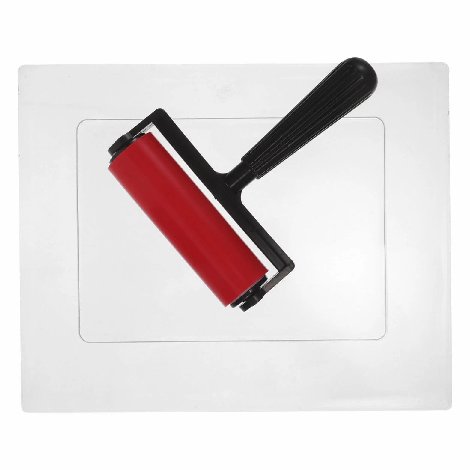 SEWACC Juego de impresión con placa de gel: placa de gel reutilizable con rodillo para monoimpresión, para diario, manualidades, estampado, técnicas mixtas y creación de tarjetas.